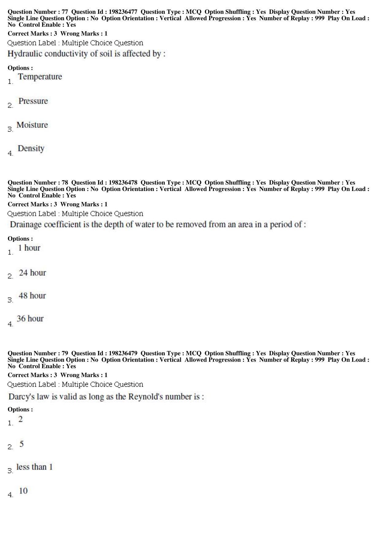 BHU RET Water Management 2019 Question Paper - Page 28