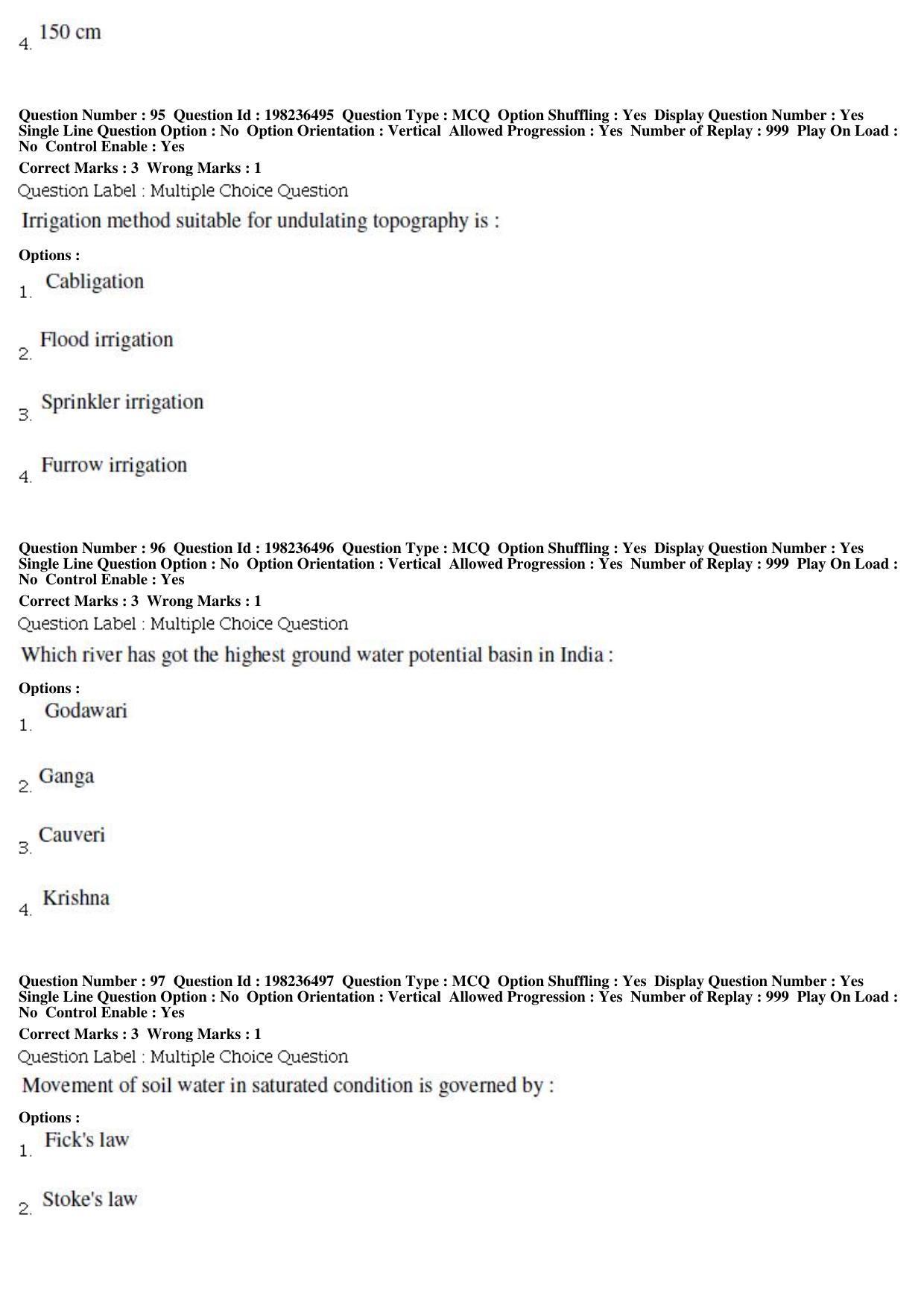 BHU RET Water Management 2019 Question Paper - Page 34