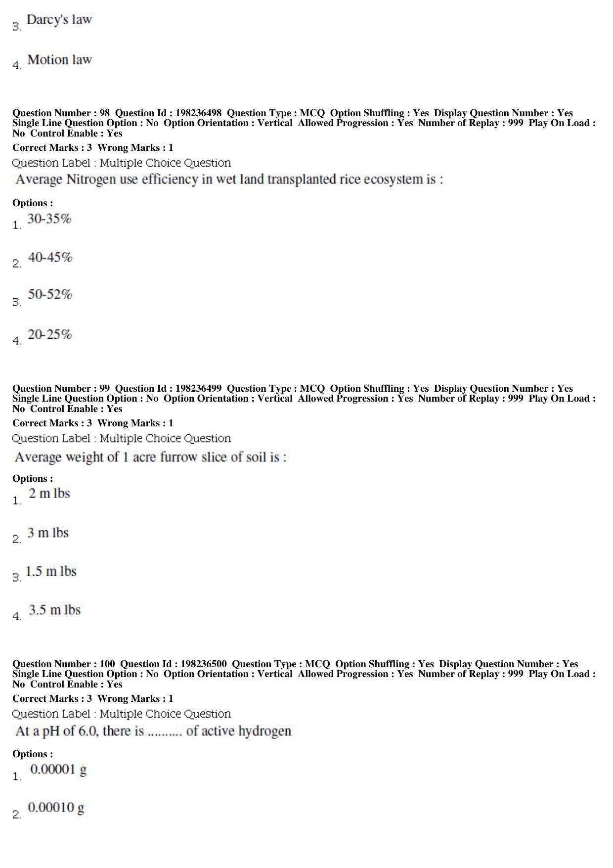 BHU RET Water Management 2019 Question Paper - Page 35