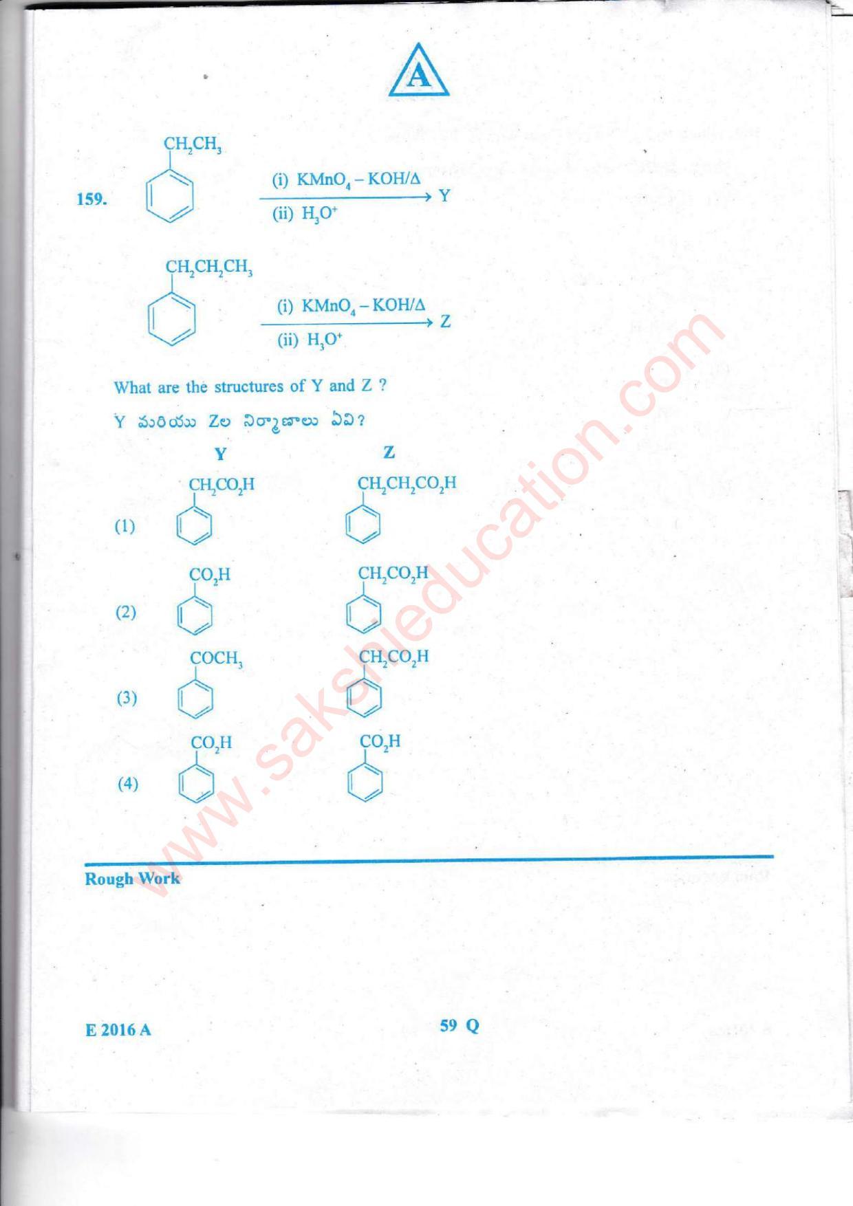 TS EAMCET 2016 Engineering Question Paper with Key (Held on 15 May 2016) - Page 60