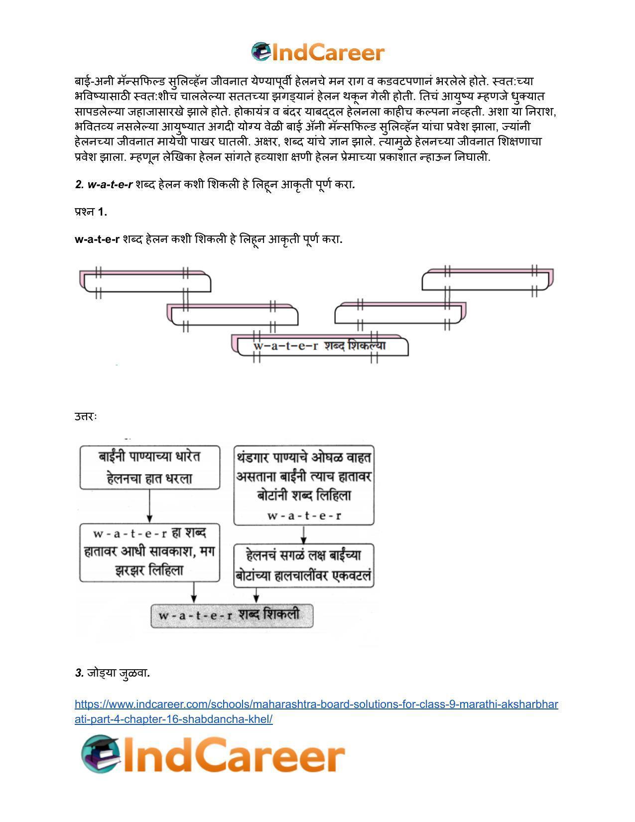 Maharashtra Board Solutions for Class 9- Marathi Aksharbharati (Part- 4): Chapter 16- शब्दांचा खेळ - Page 3