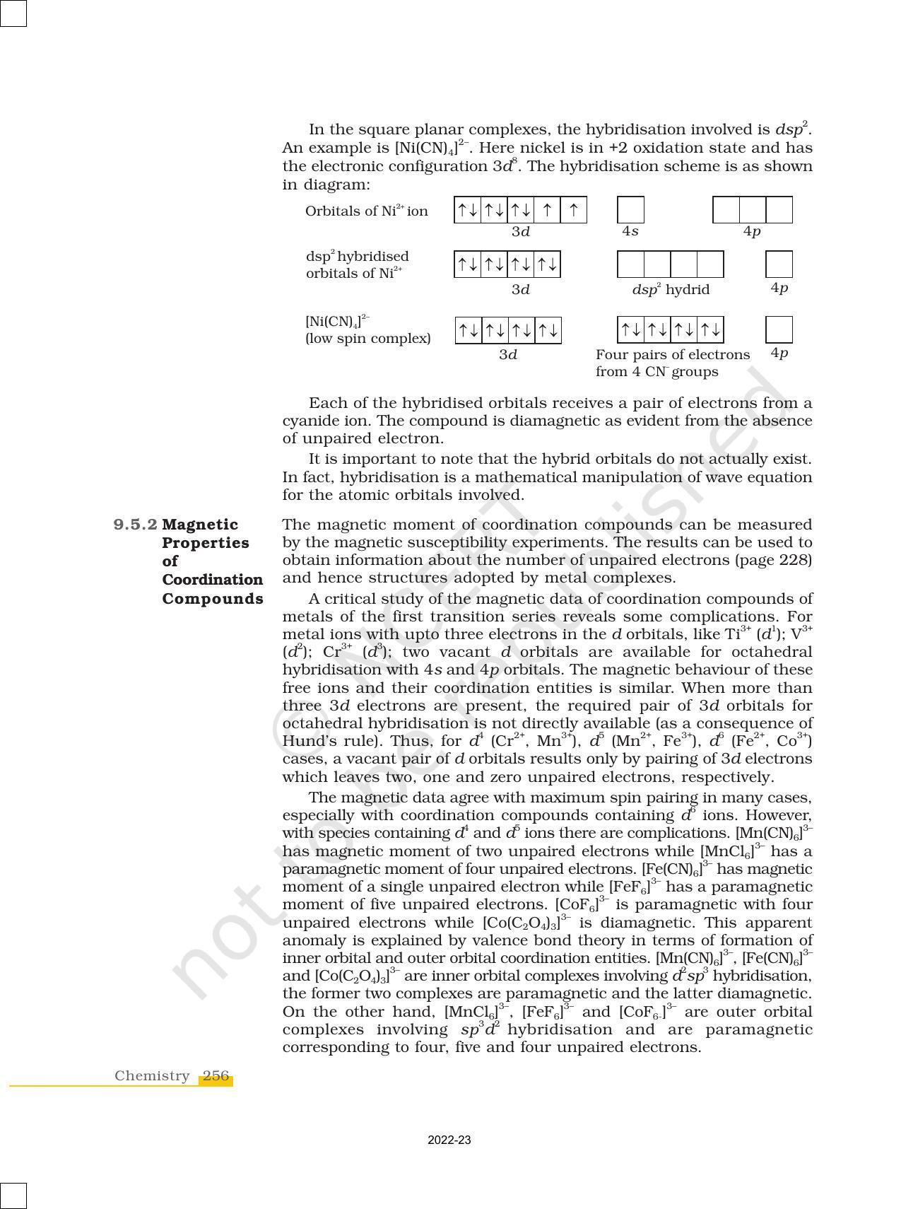 NCERT Book for Class 12 Chemistry Chapter 9 Coordination Compounds - Page 13