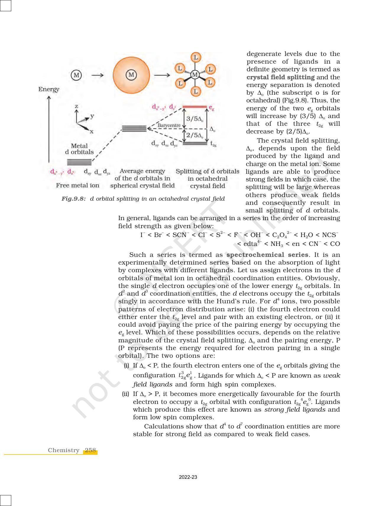 NCERT Book for Class 12 Chemistry Chapter 9 Coordination Compounds - Page 15