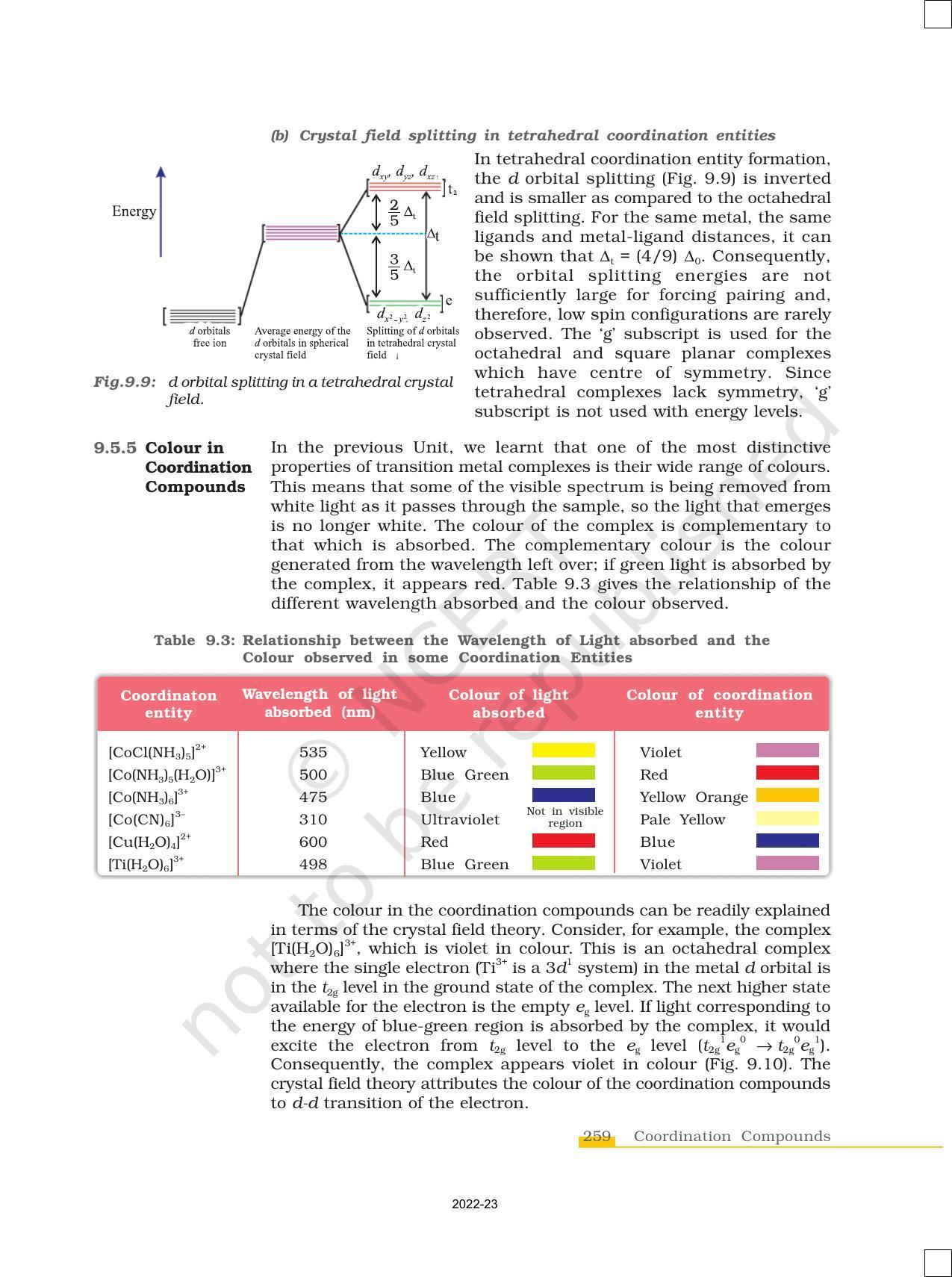 NCERT Book for Class 12 Chemistry Chapter 9 Coordination Compounds - Page 16