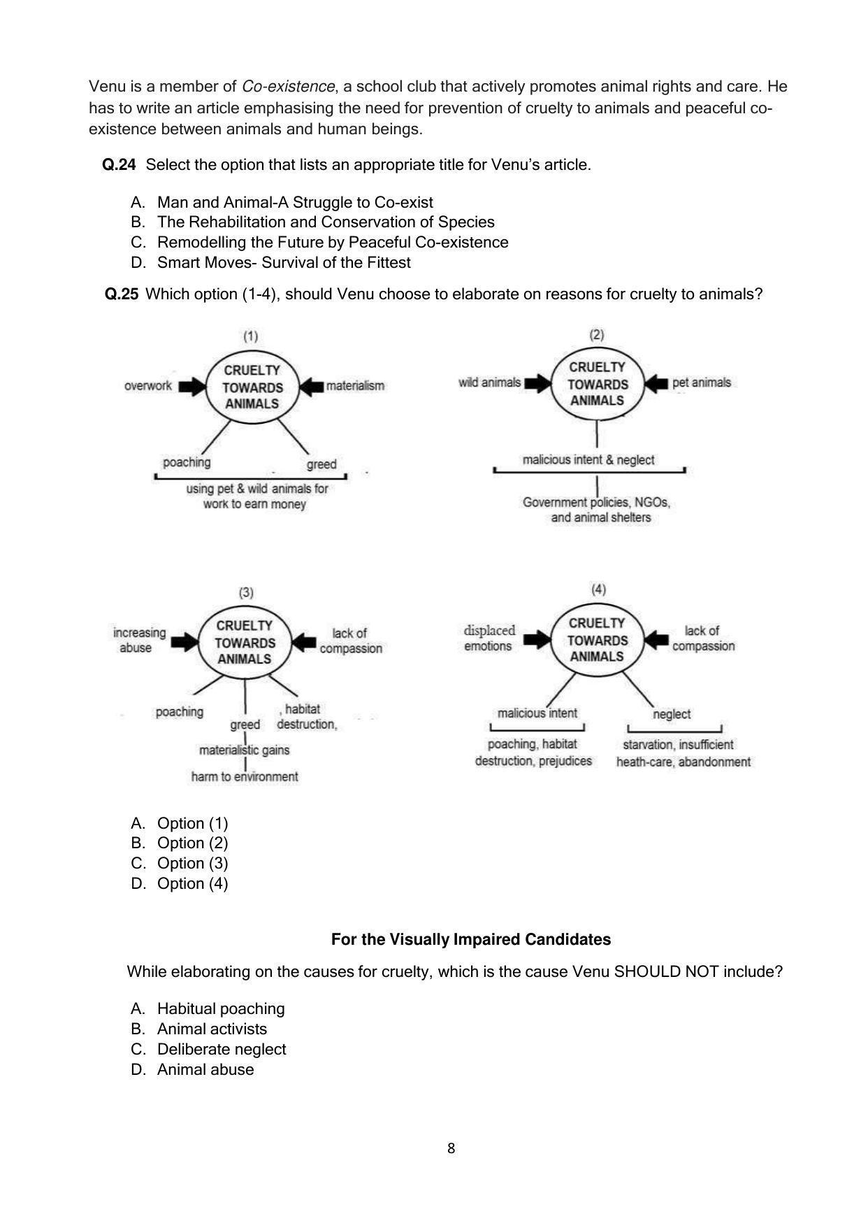 CBSE Class 12th English Core Sample Question Paper 2021-22 - Page 8