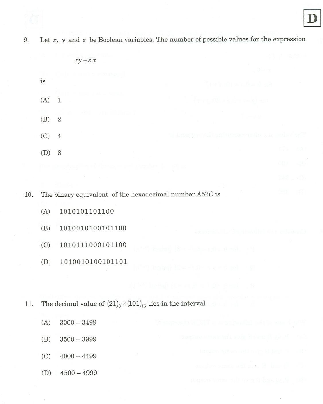 JAM 2007: CA Question Paper - Page 6