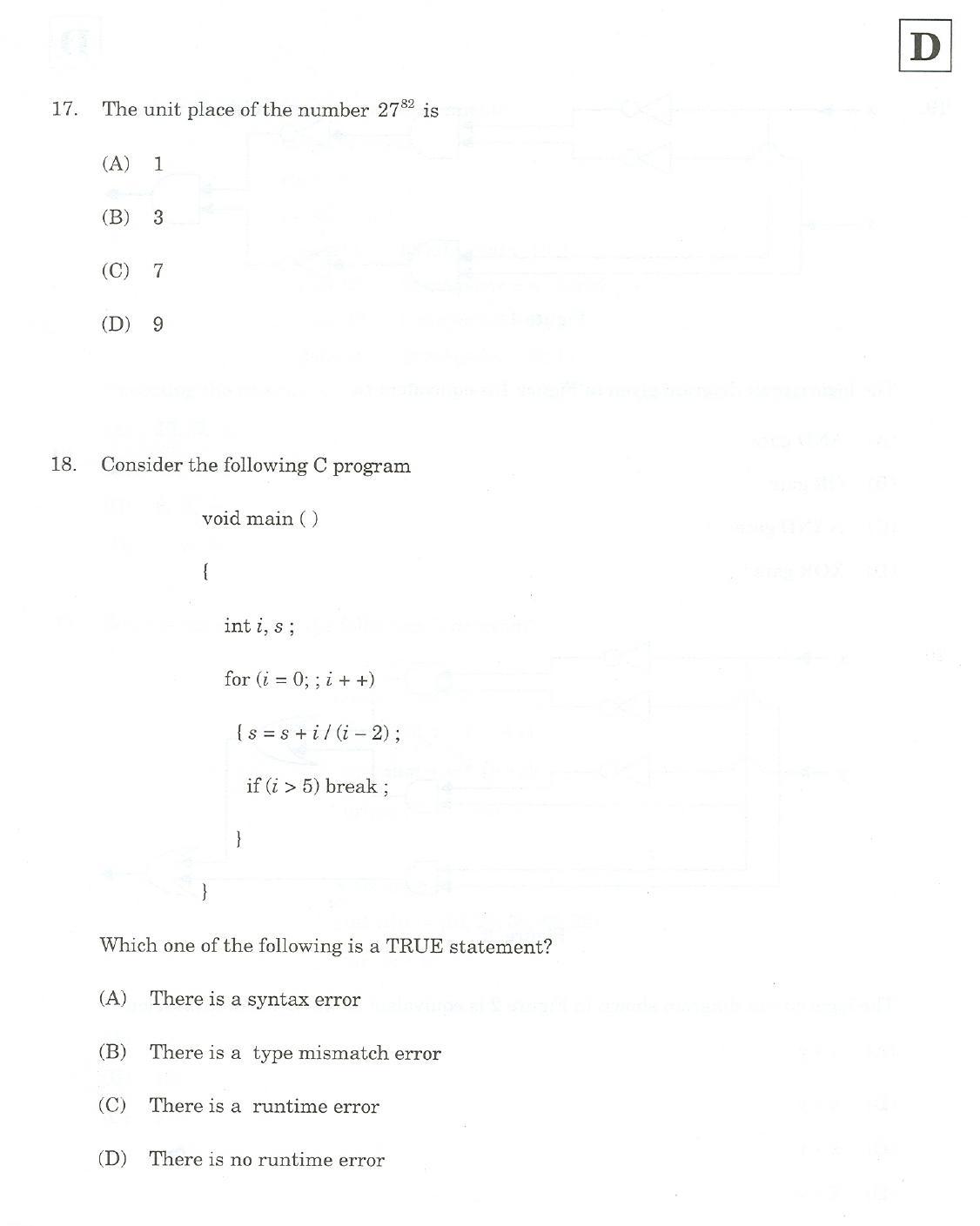 JAM 2007: CA Question Paper - Page 9
