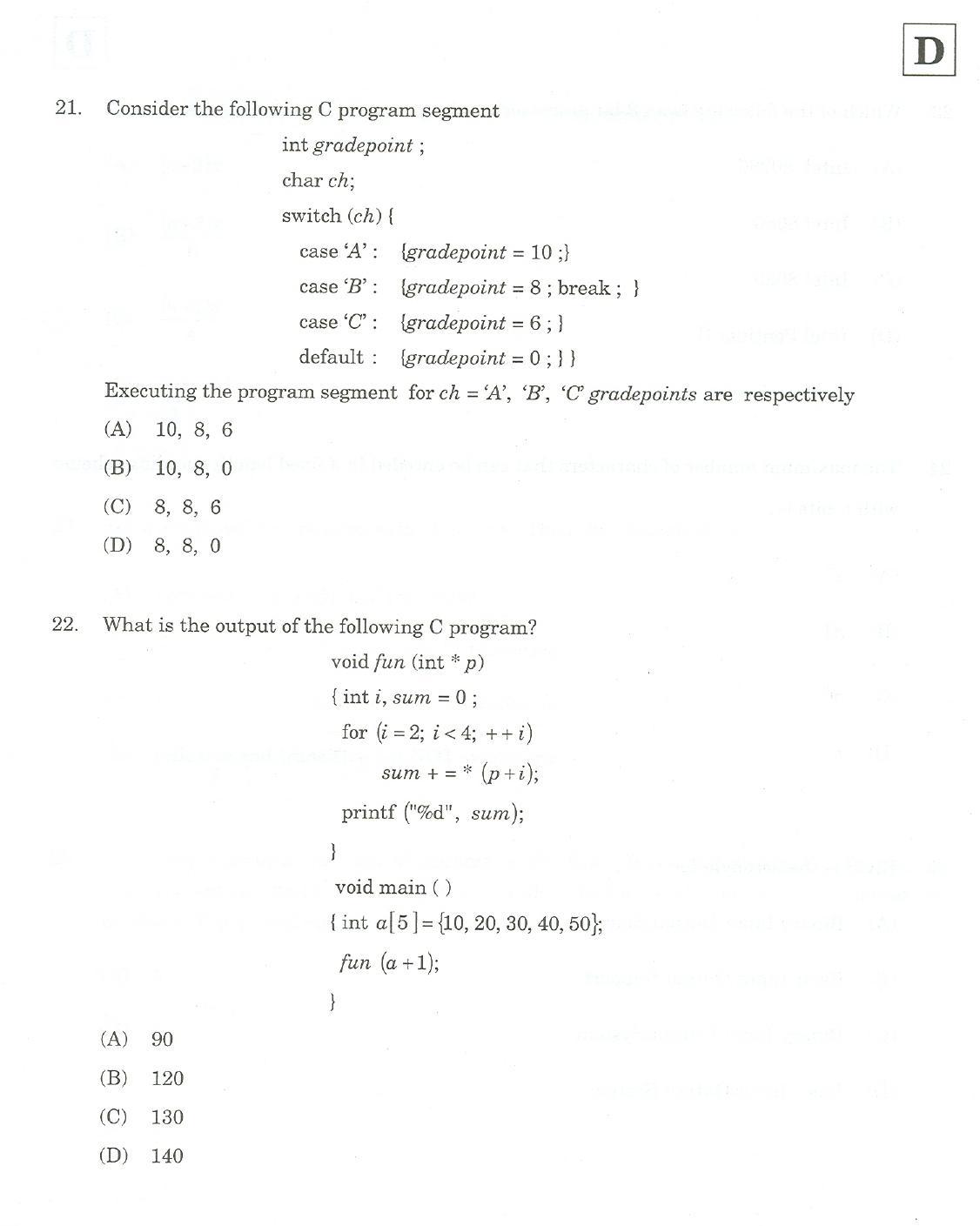 JAM 2007: CA Question Paper - Page 11