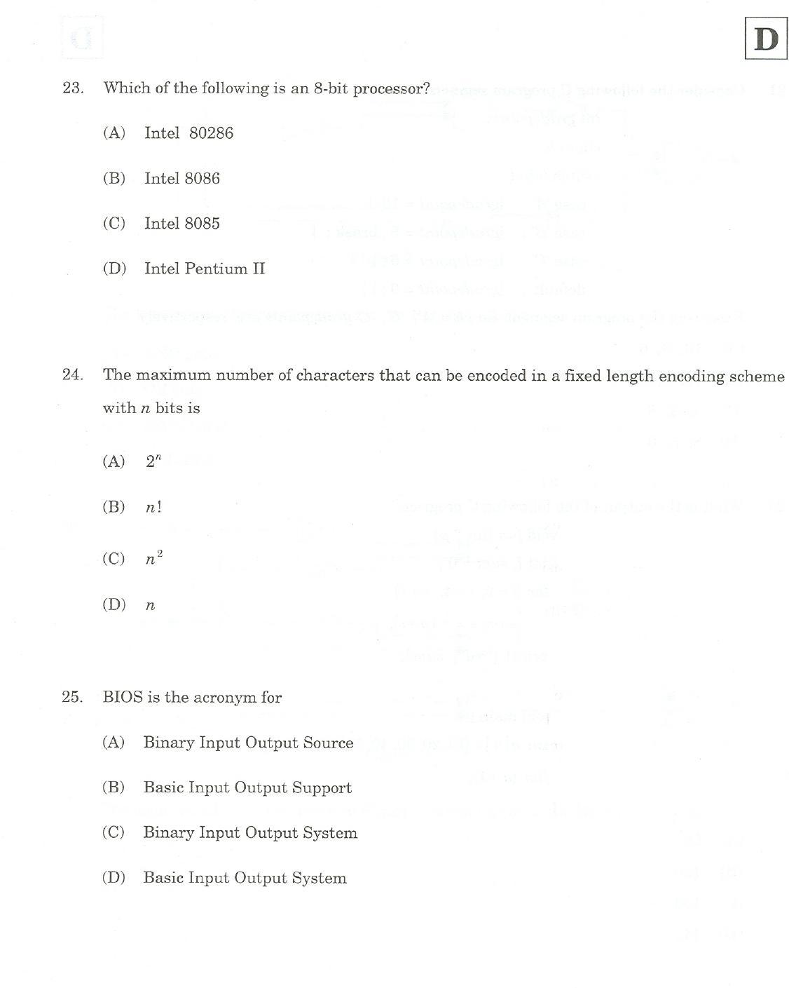JAM 2007: CA Question Paper - Page 12