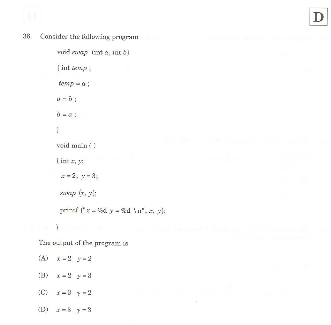JAM 2007: CA Question Paper - Page 16