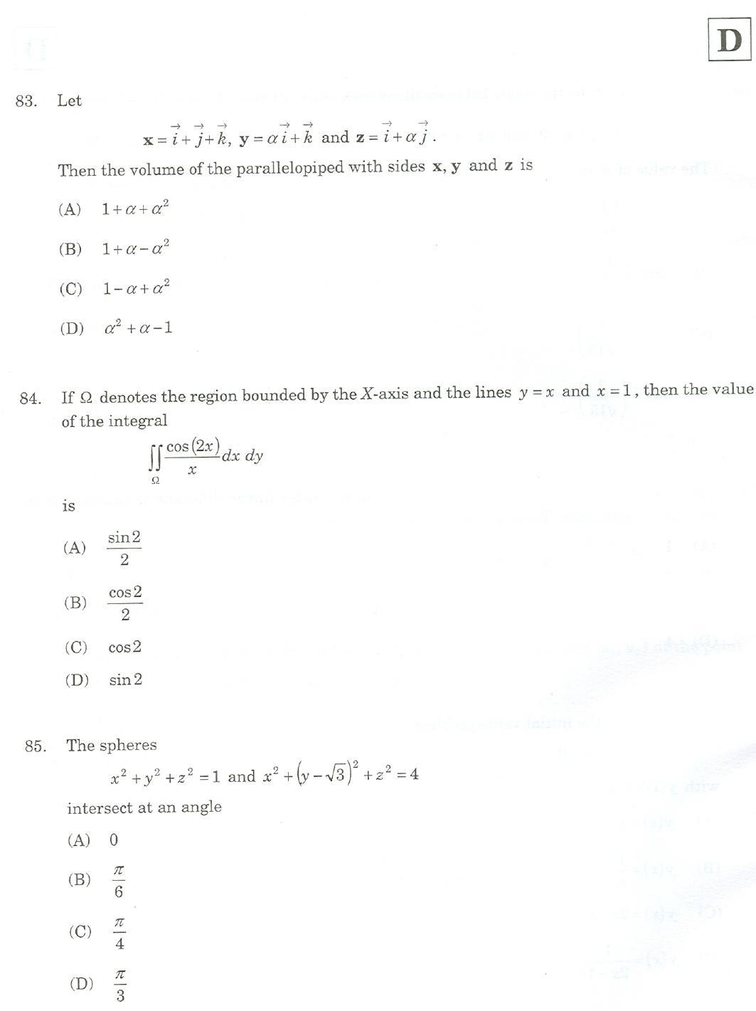 JAM 2007: CA Question Paper - Page 35