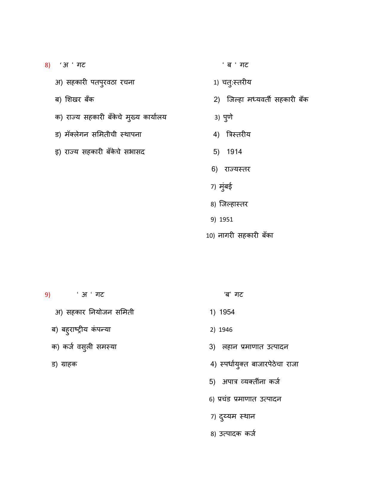 Maharashtra Board Class 12 सहकार Sample Paper  (मराठी माध्यम) - Page 12