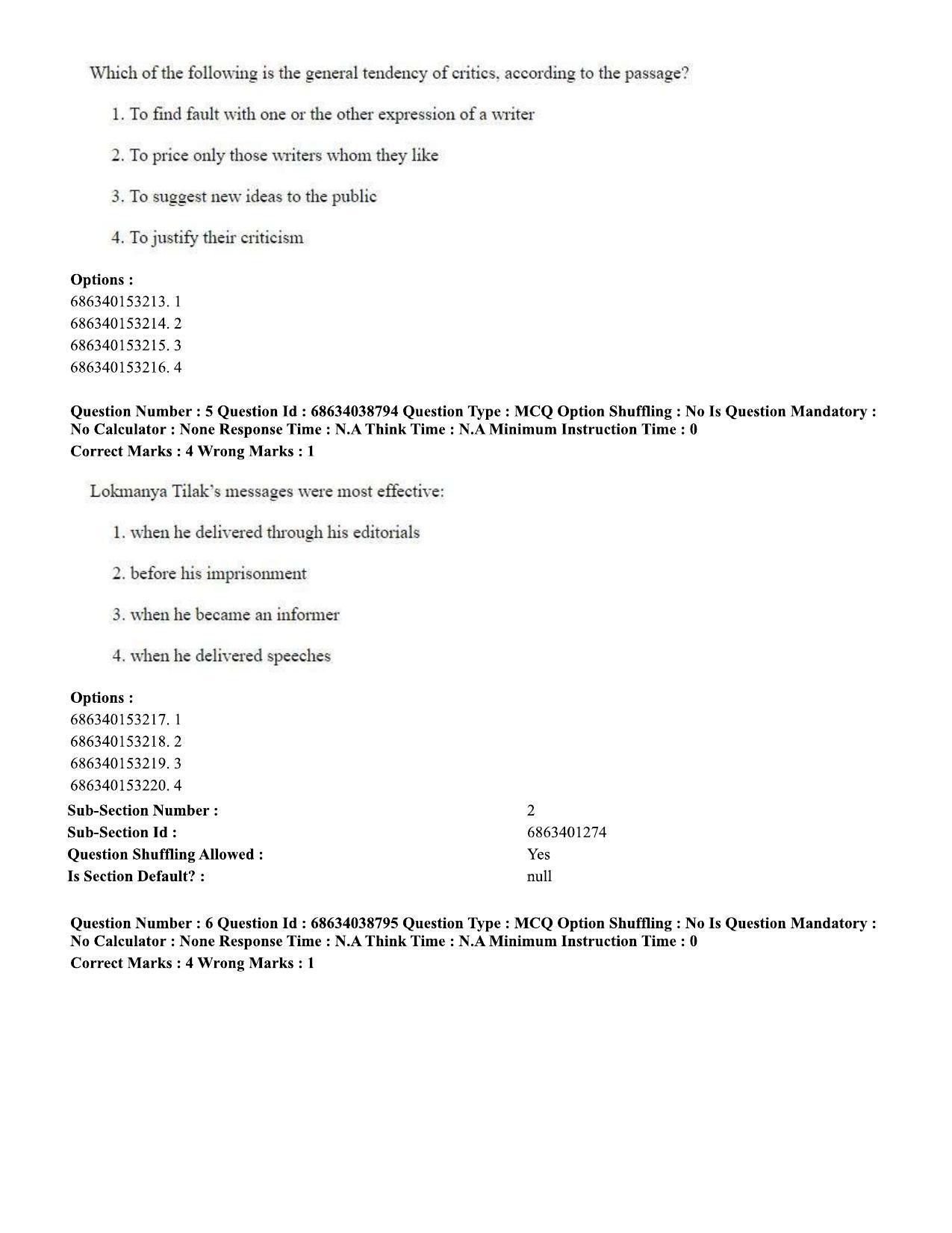 CUET PG 2023: LAQP12 – German (Eng) - Shift 2 (25-06-2023) Question Paper - Page 9