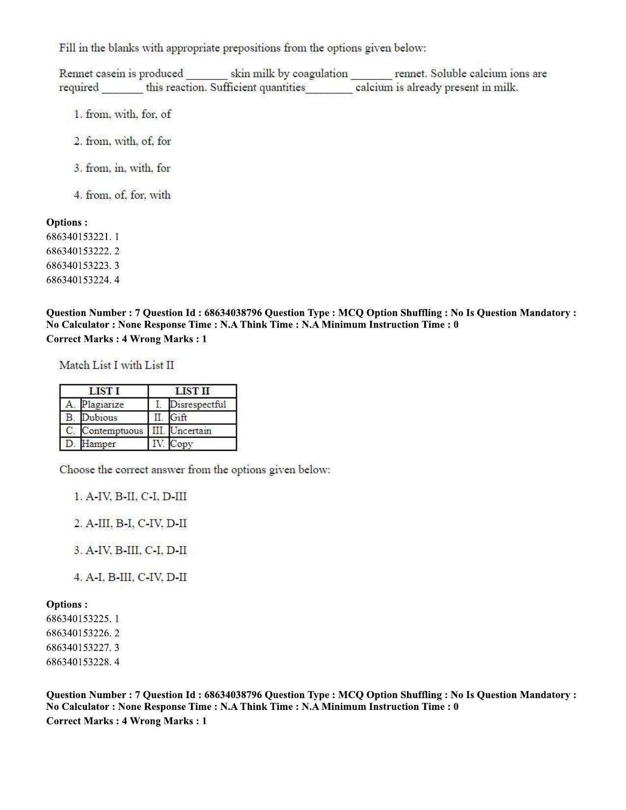 CUET PG 2023: LAQP12 – German (Eng) - Shift 2 (25-06-2023) Question Paper - Page 11