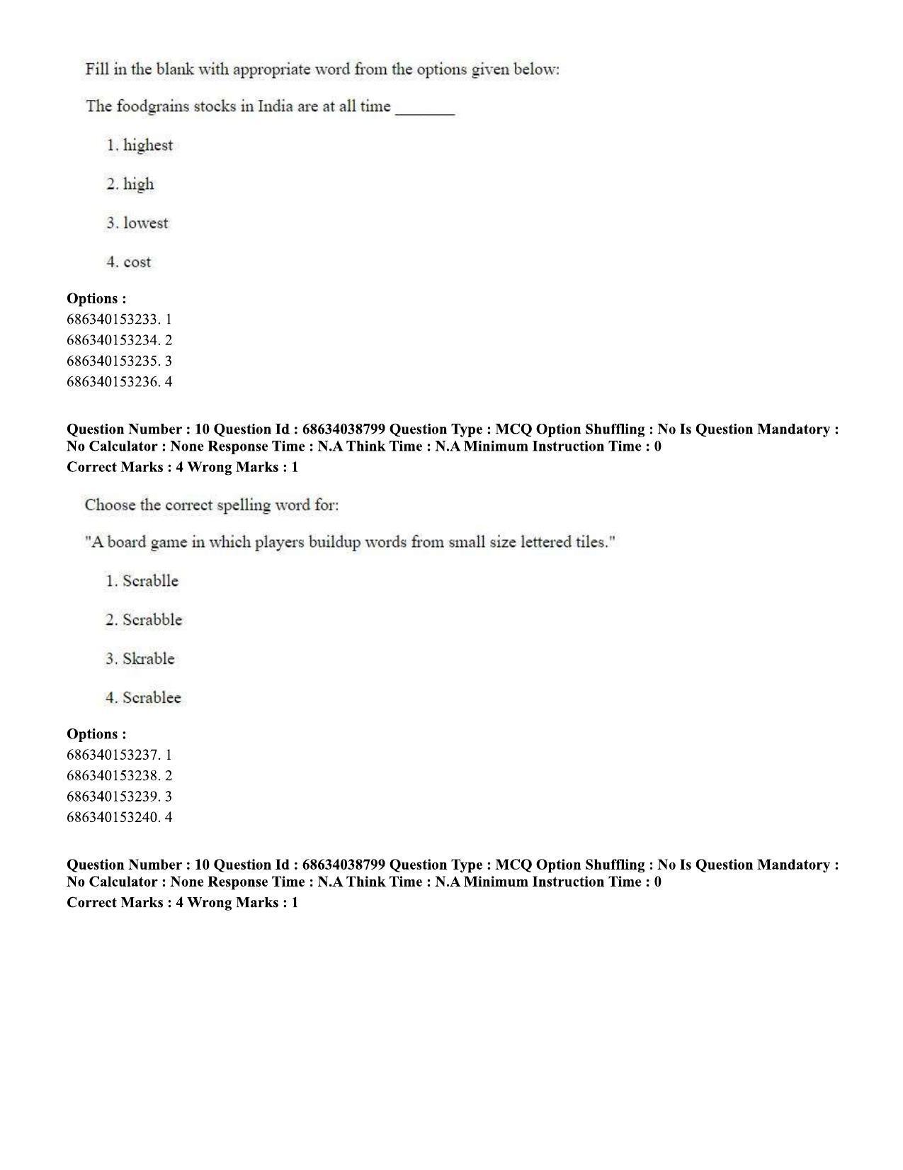 CUET PG 2023: LAQP12 – German (Eng) - Shift 2 (25-06-2023) Question Paper - Page 15