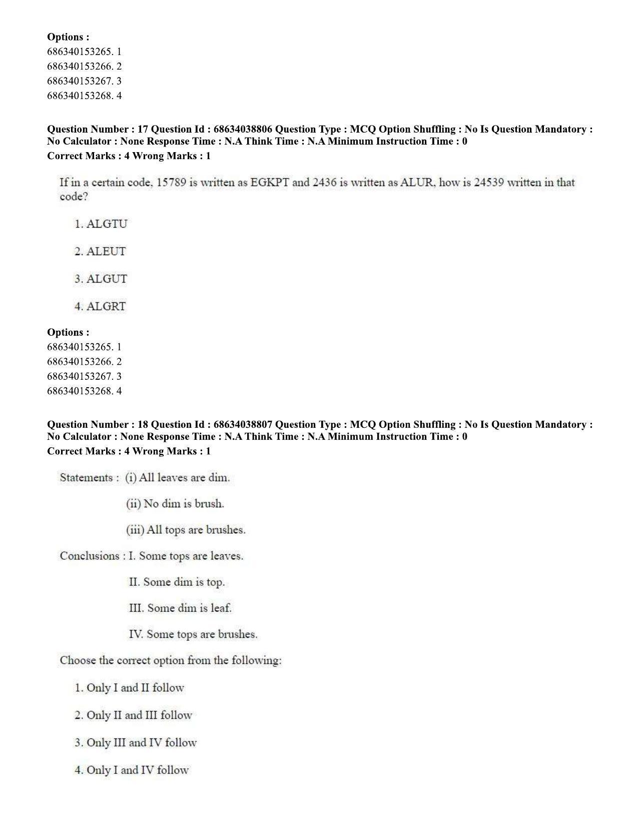 CUET PG 2023: LAQP12 – German (Eng) - Shift 2 (25-06-2023) Question Paper - Page 25