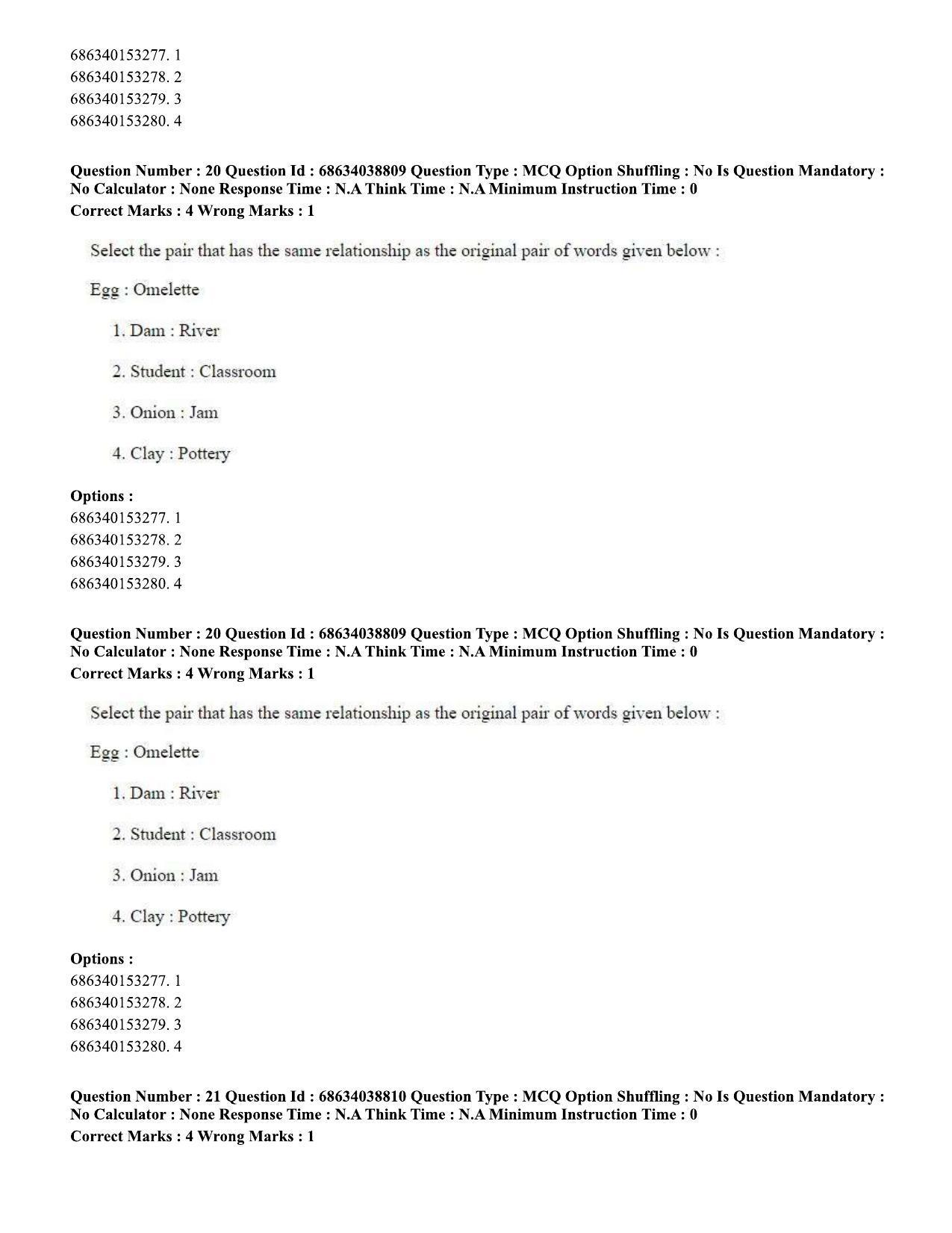 CUET PG 2023: LAQP12 – German (Eng) - Shift 2 (25-06-2023) Question Paper - Page 31