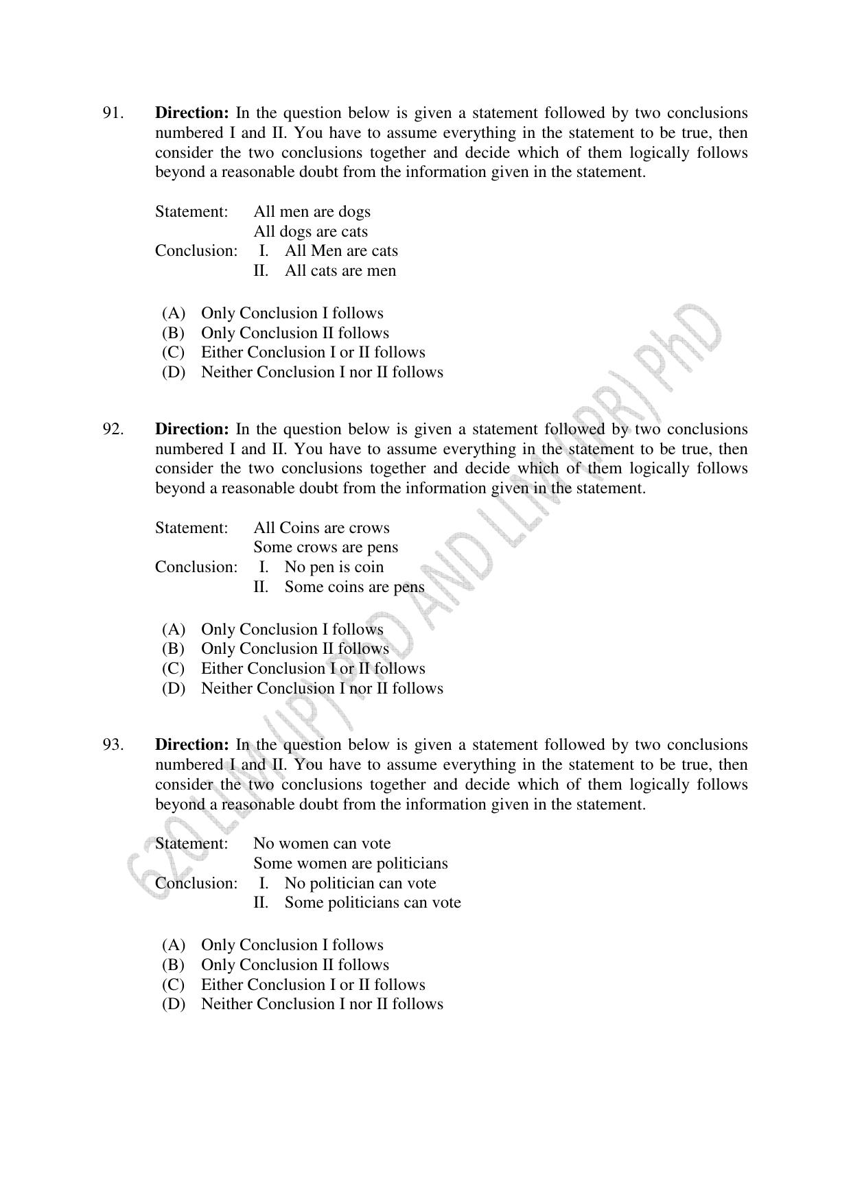 CUSAT CAT 2022 LLM (IP) PhD & LLM (IPR) PhD (FINAL) Question Paper - Page 19