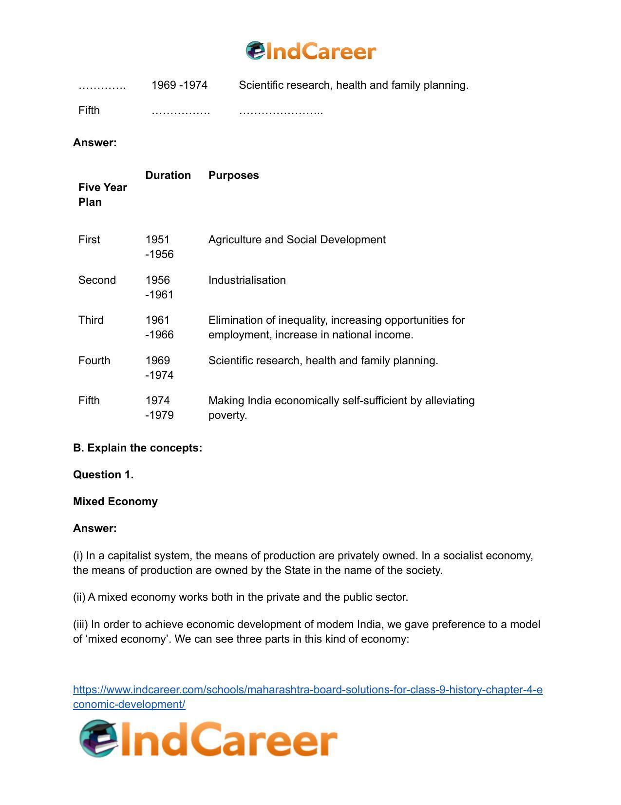 Maharashtra Board Solutions for Class 9- History: Chapter 4- Economic Development - Page 4