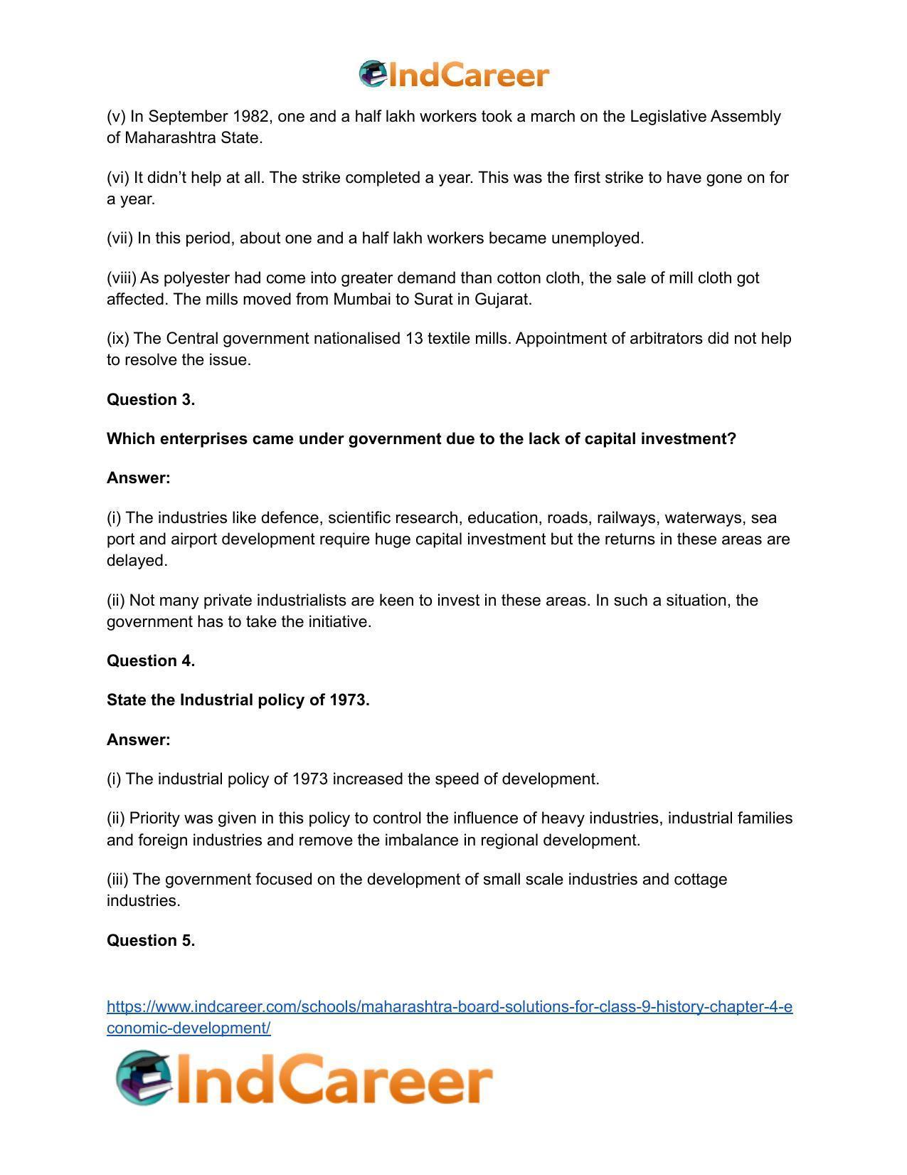 Maharashtra Board Solutions for Class 9- History: Chapter 4- Economic Development - Page 24