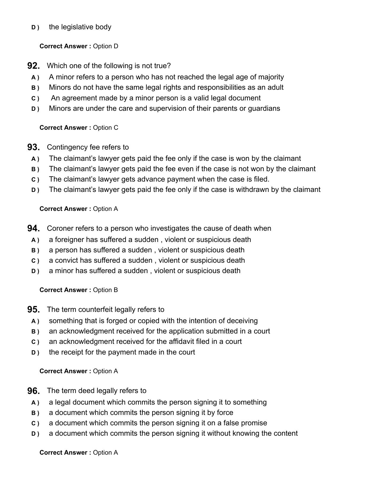 Kerala LLB 3 Year 2025 Question Paper with Answer Key - Page 19