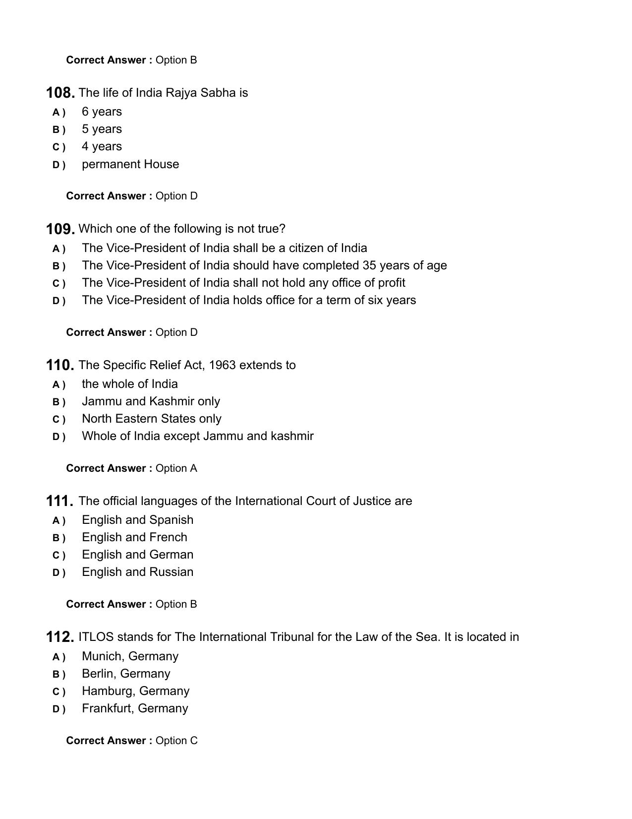 Kerala LLB 3 Year 2025 Question Paper with Answer Key - Page 22