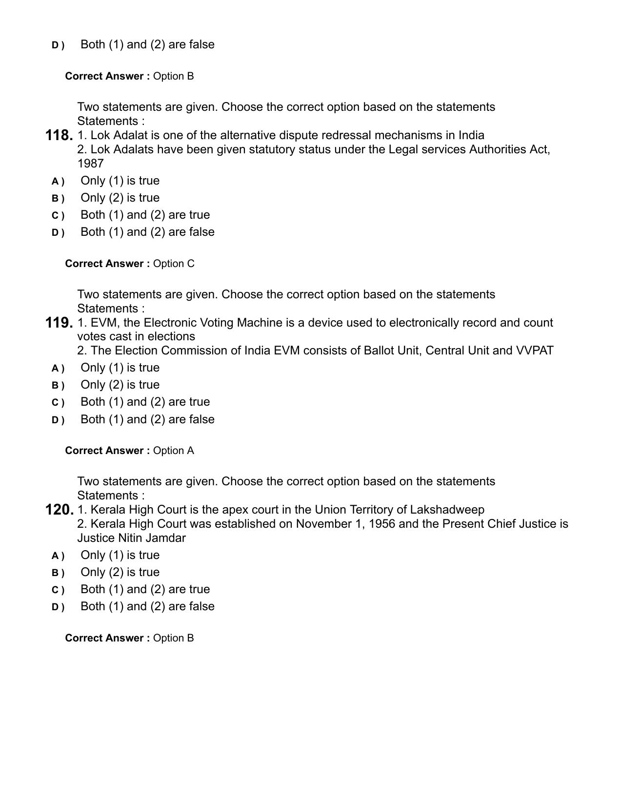 Kerala LLB 3 Year 2025 Question Paper with Answer Key - Page 24