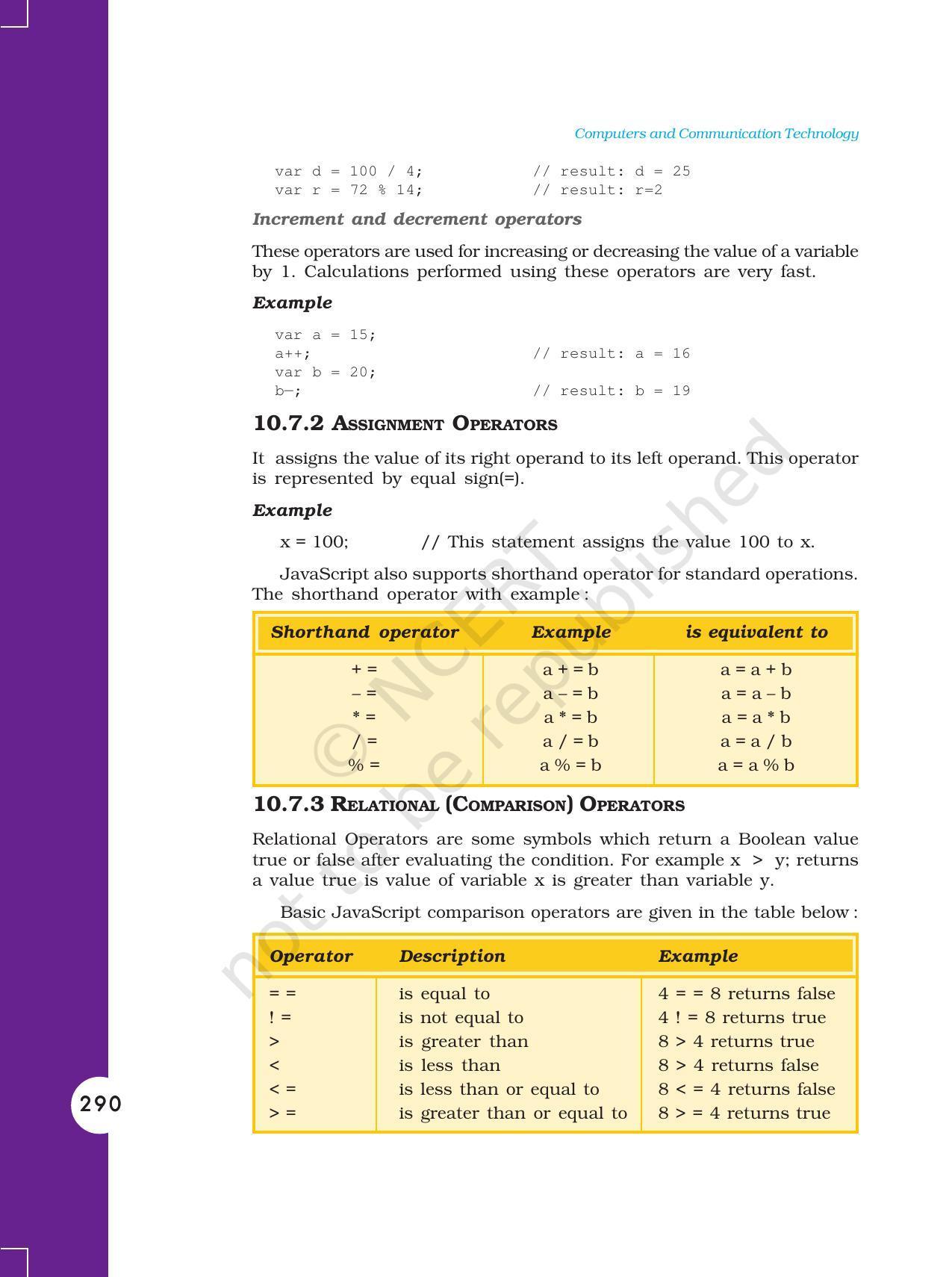 NCERT Book for Class 11 Computers Chapter 10 Client-Side Scripting Using JavaScript - Page 17