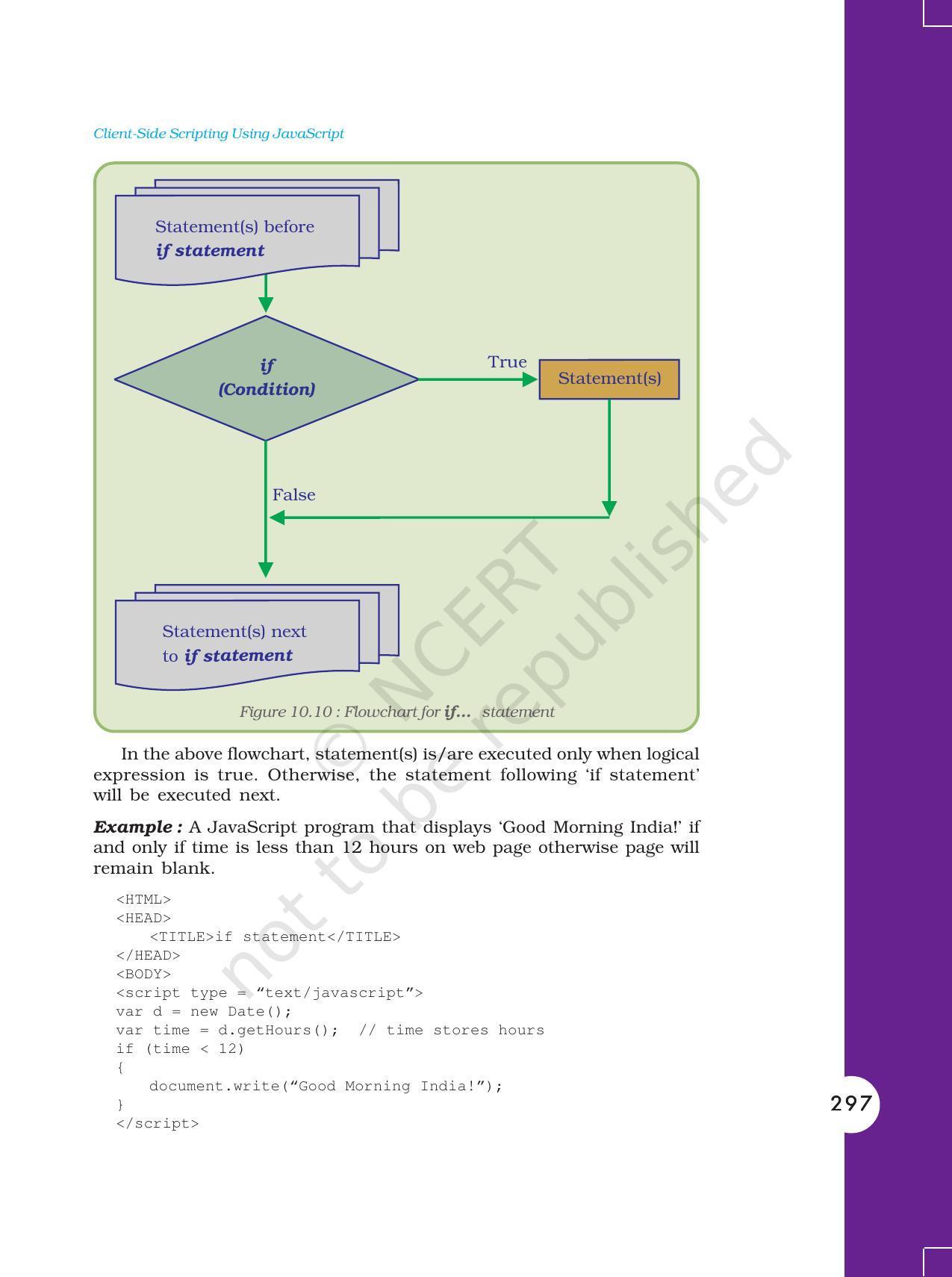 NCERT Book for Class 11 Computers Chapter 10 Client-Side Scripting Using JavaScript - Page 24