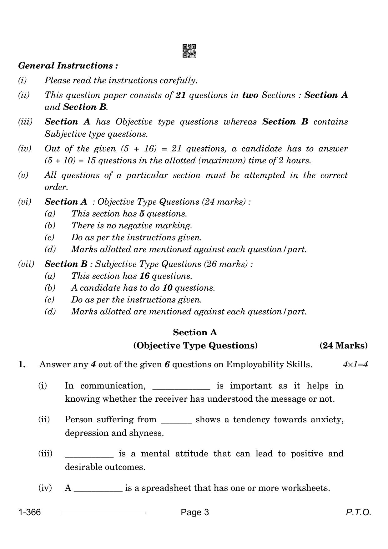 CBSE Class 12 Early Childhood Care & Education 2024 Question Paper - Page 3