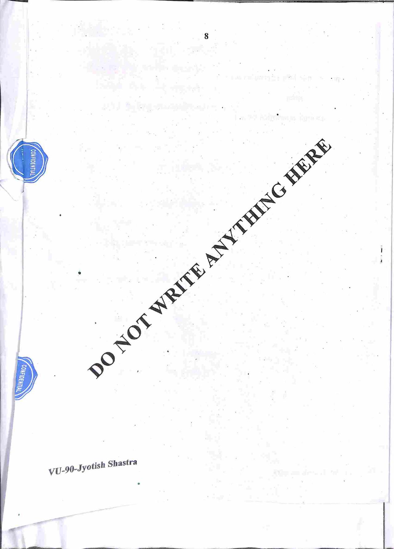 RBSE 2022 Jyotish Shastram Varishtha Upadhyay Question Paper - Page 9