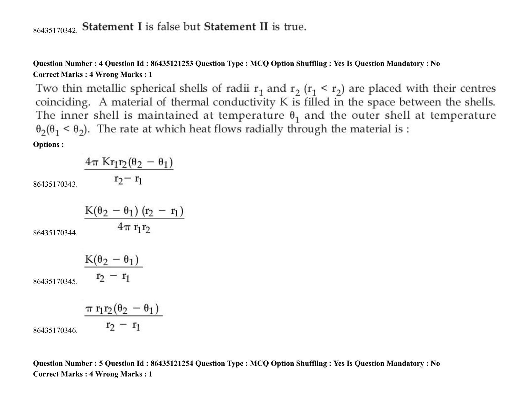 JEE Mains 2021: BTech (Shift 2) 31-08-2021 Question Paper - Page 4