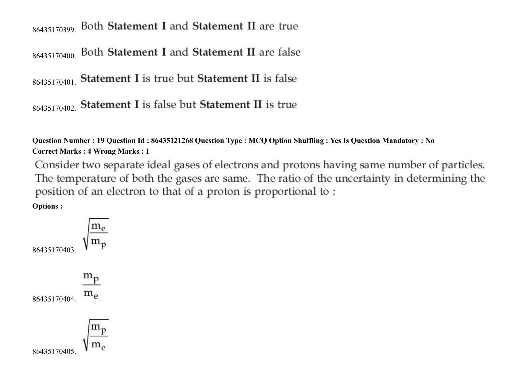 JEE Mains 2021: BTech (Shift 2) 31-08-2021 Question Paper - Page 16