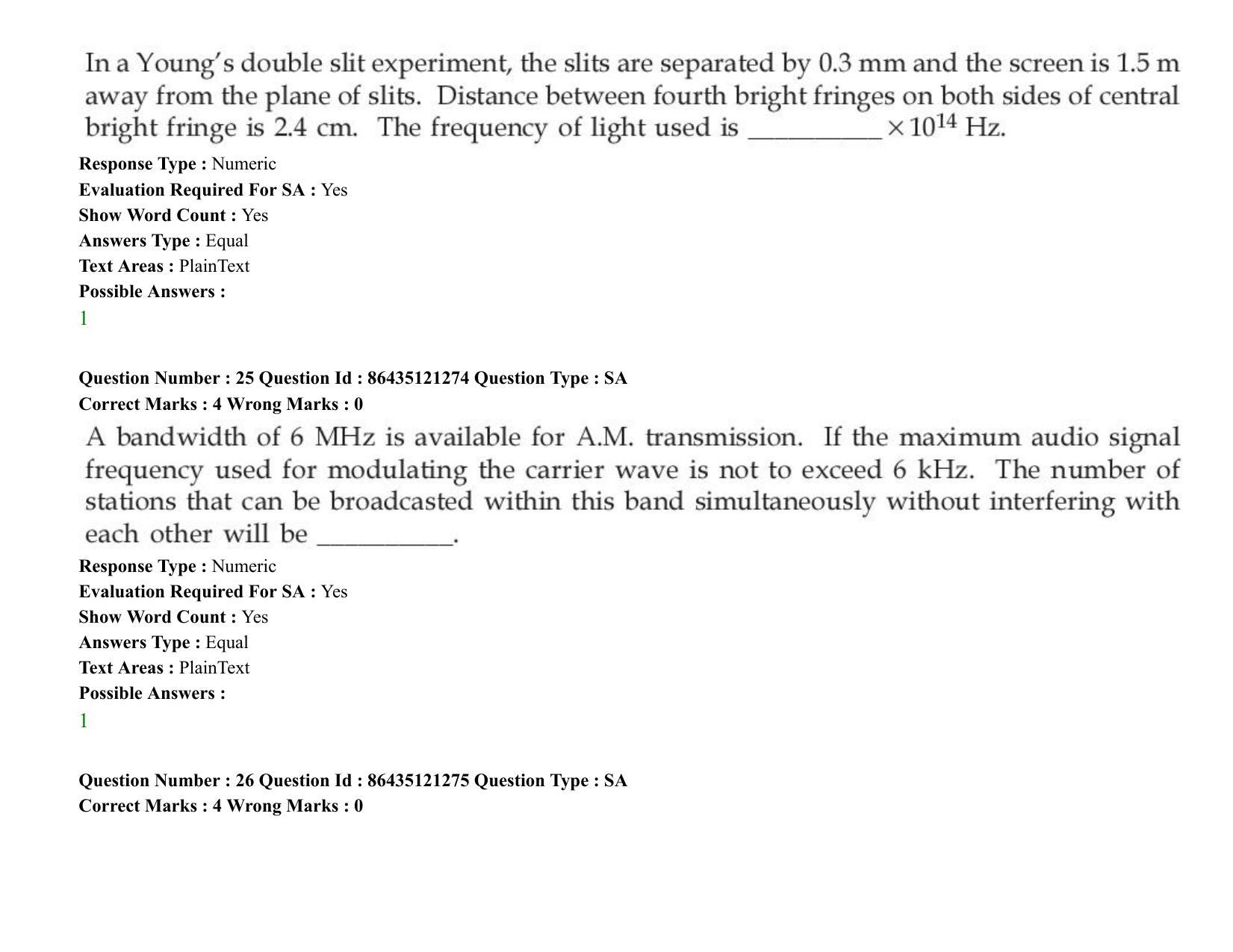 JEE Mains 2021: BTech (Shift 2) 31-08-2021 Question Paper - Page 21
