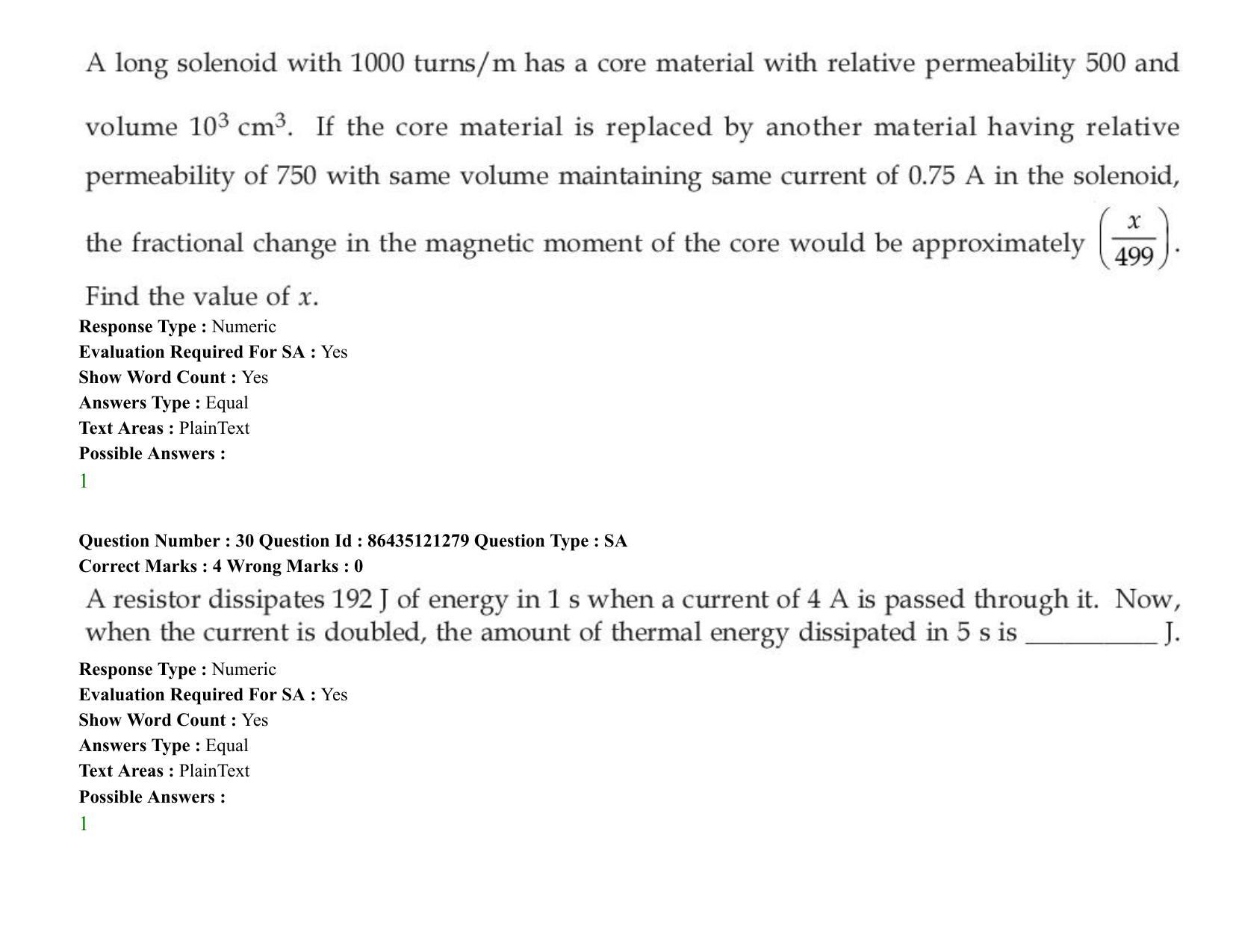 JEE Mains 2021: BTech (Shift 2) 31-08-2021 Question Paper - Page 25
