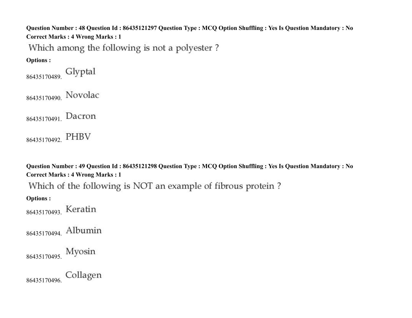JEE Mains 2021: BTech (Shift 2) 31-08-2021 Question Paper - Page 42