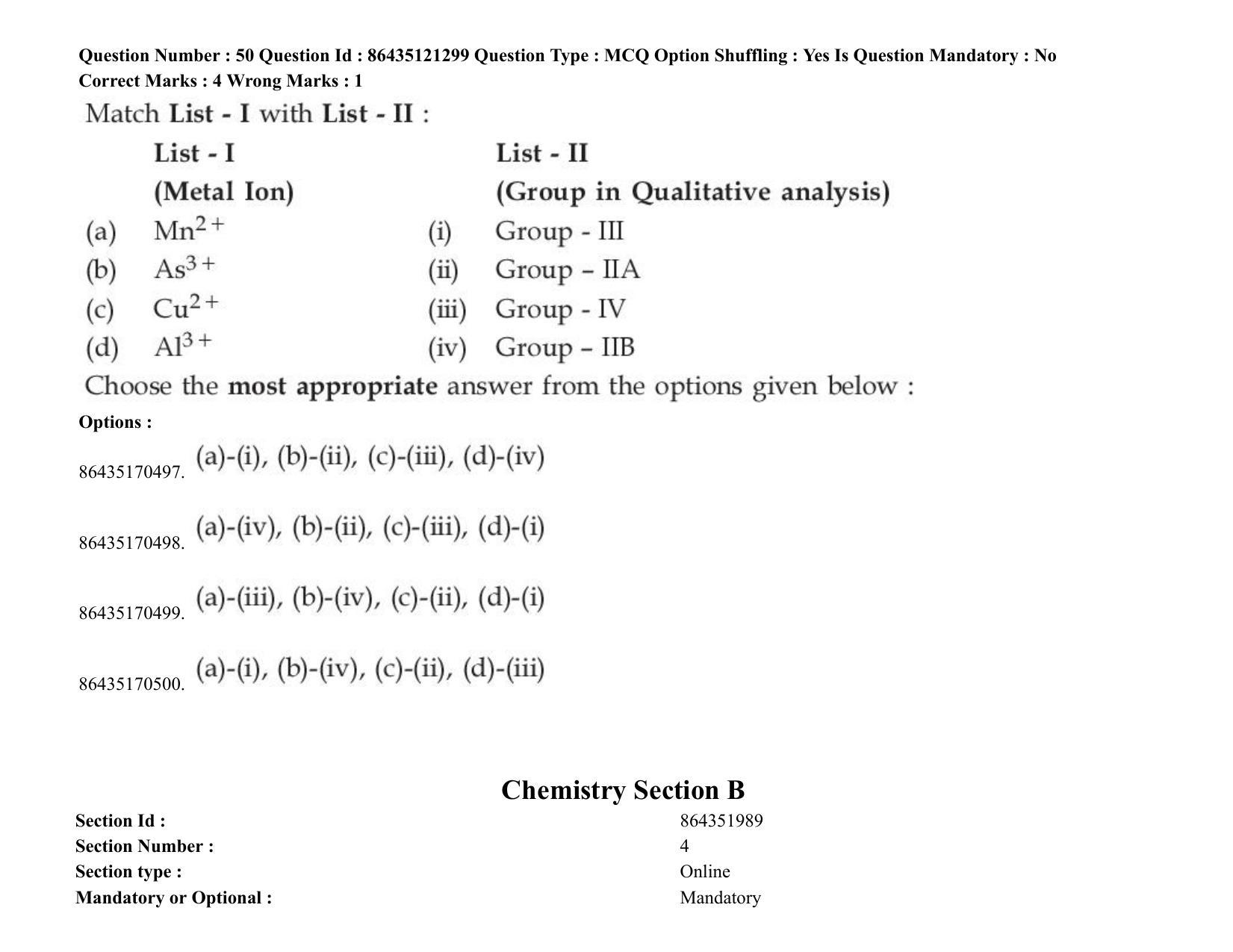 JEE Mains 2021: BTech (Shift 2) 31-08-2021 Question Paper - Page 43