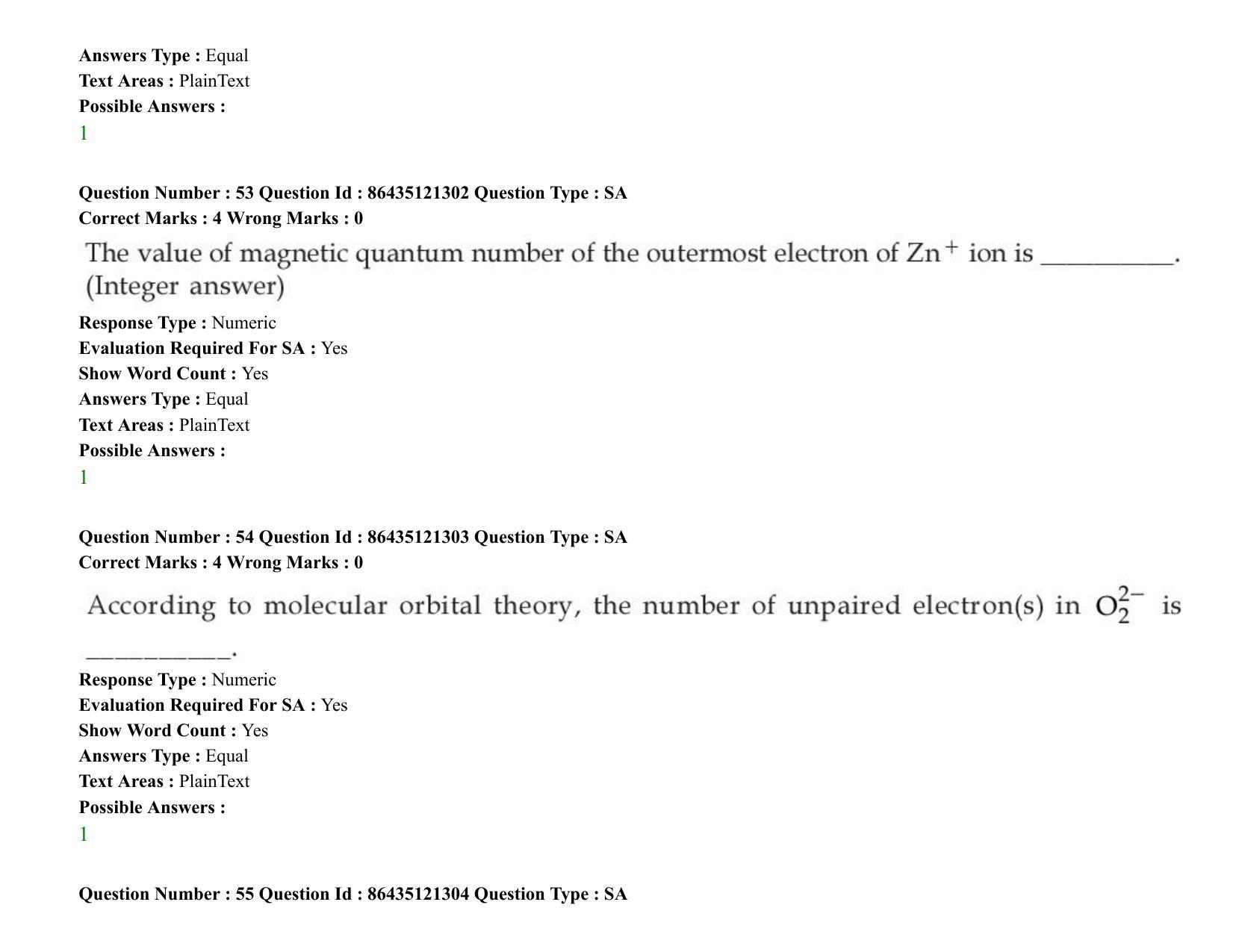 JEE Mains 2021: BTech (Shift 2) 31-08-2021 Question Paper - Page 45
