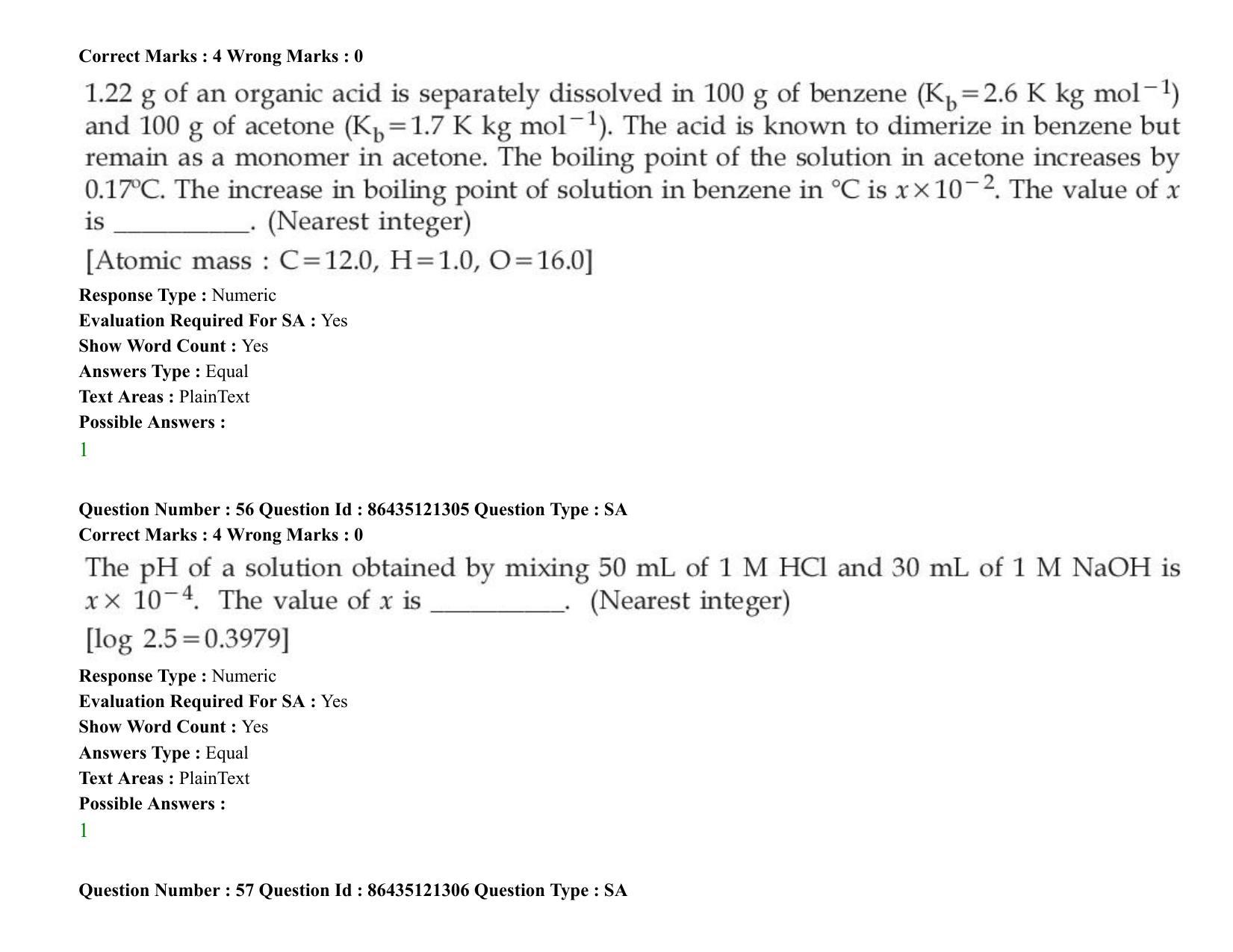 JEE Mains 2021: BTech (Shift 2) 31-08-2021 Question Paper - Page 46