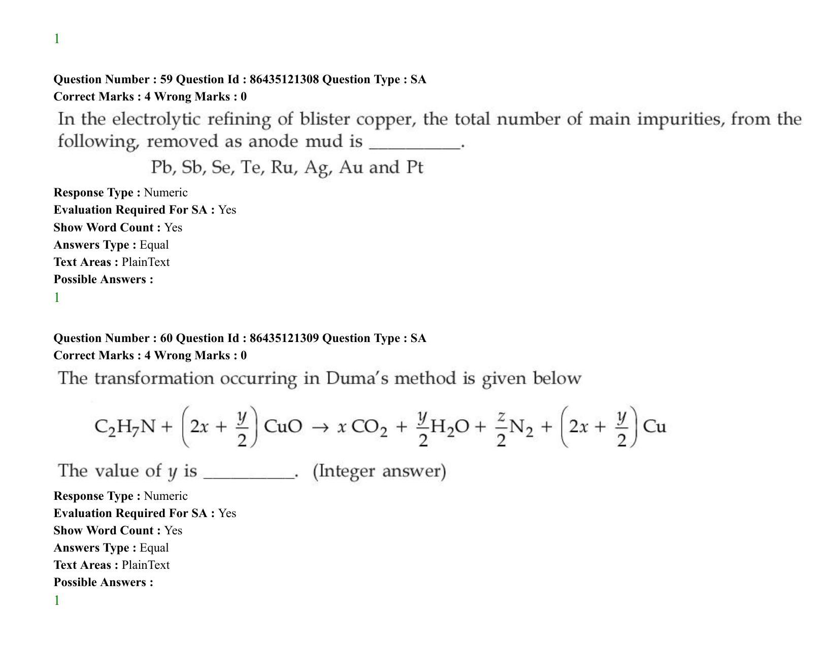 JEE Mains 2021: BTech (Shift 2) 31-08-2021 Question Paper - Page 48