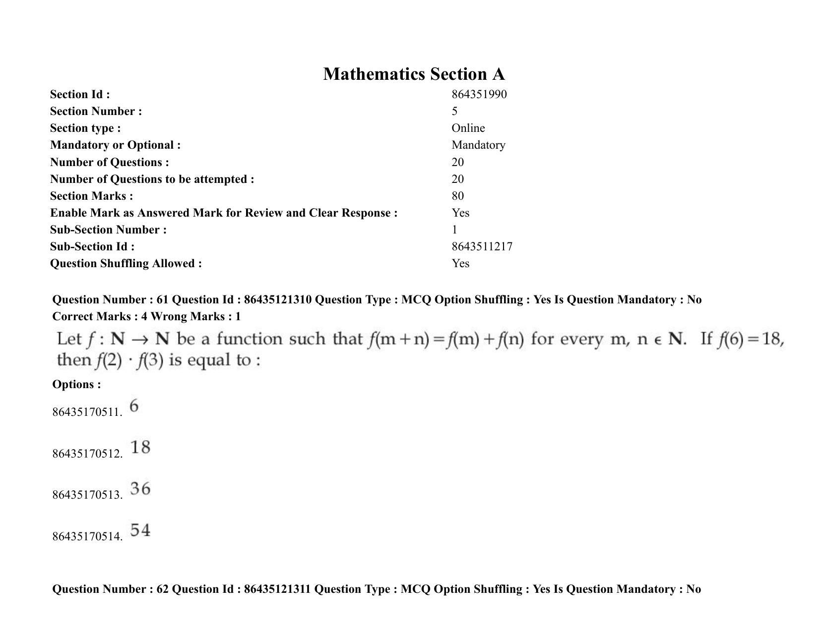 JEE Mains 2021: BTech (Shift 2) 31-08-2021 Question Paper - Page 49