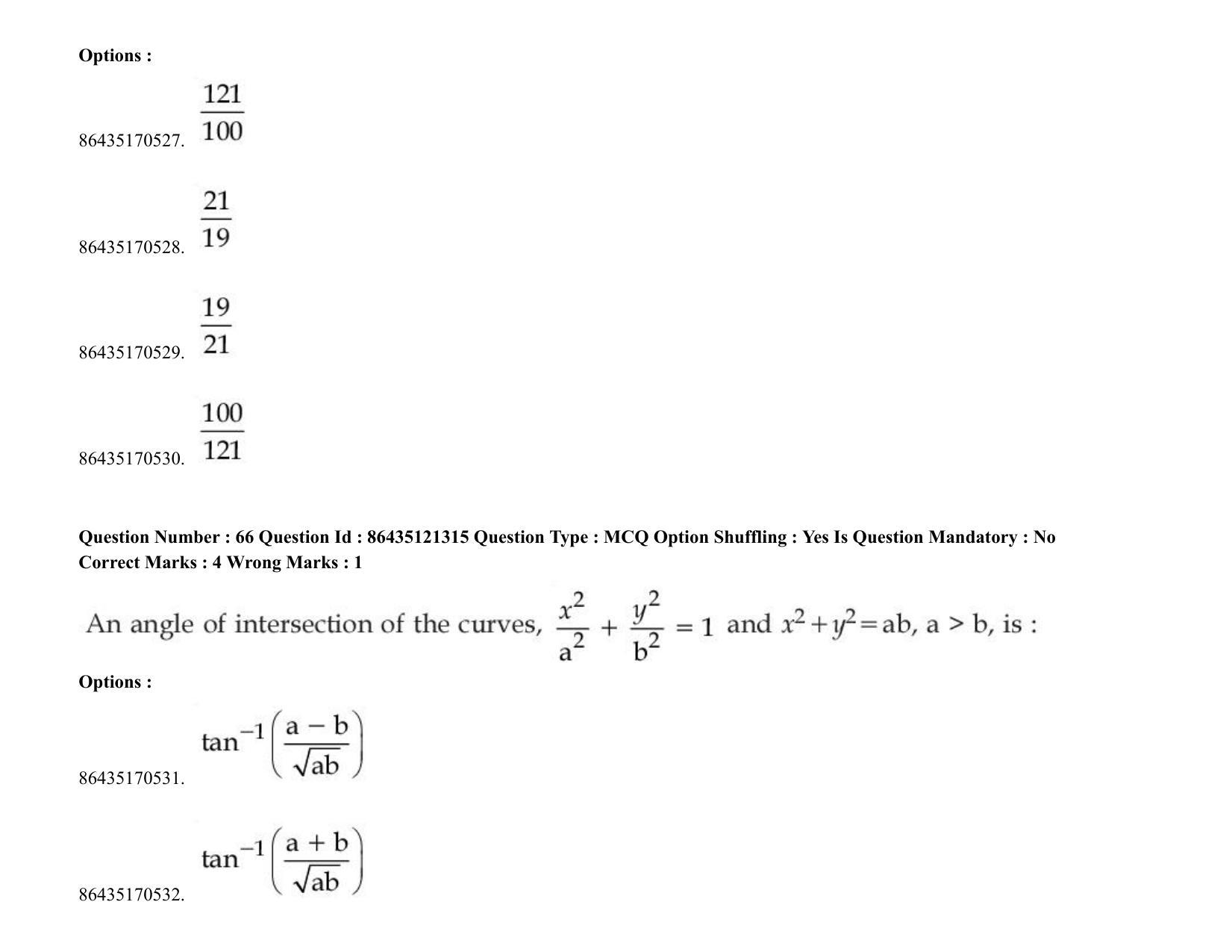JEE Mains 2021: BTech (Shift 2) 31-08-2021 Question Paper - Page 52