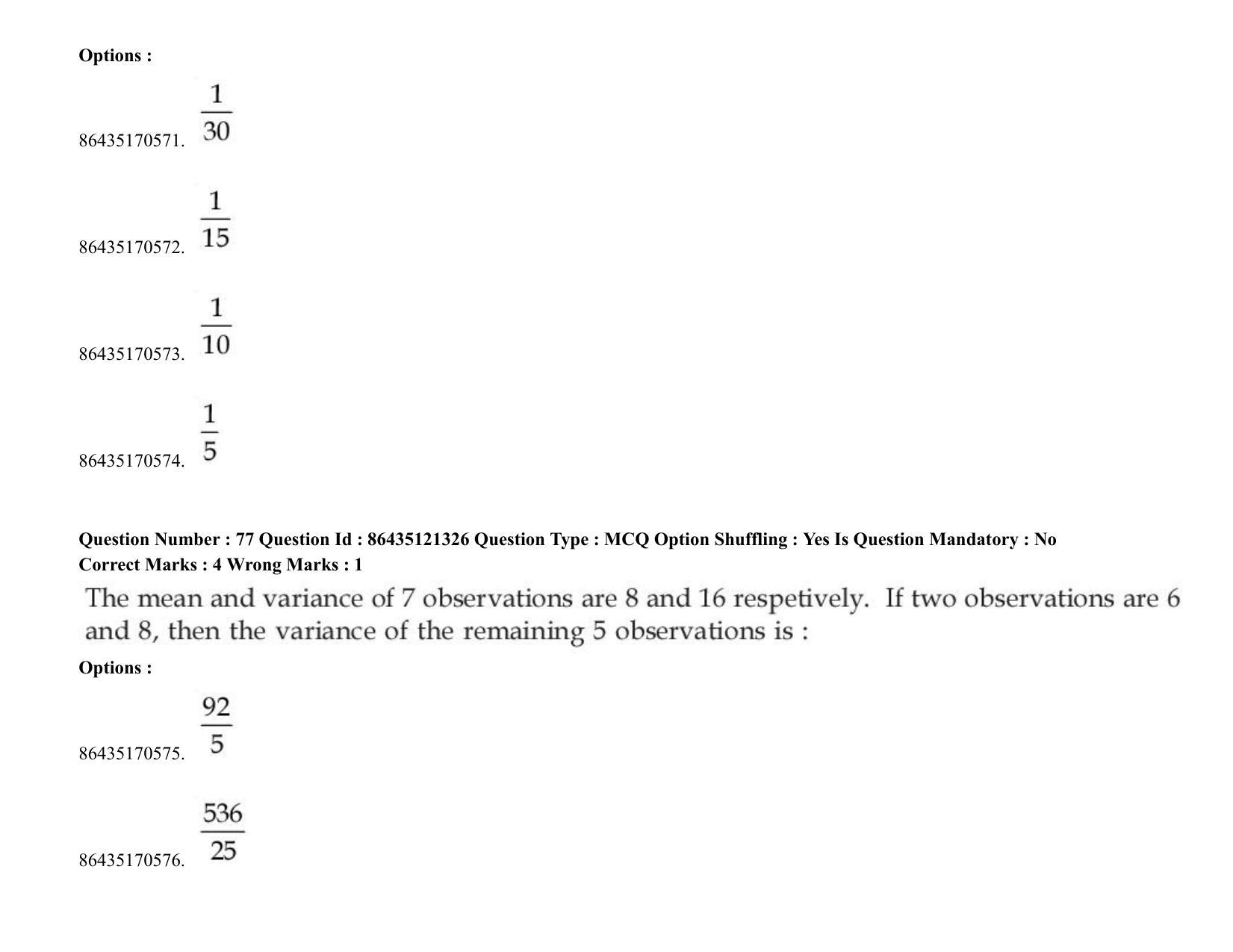 JEE Mains 2021: BTech (Shift 2) 31-08-2021 Question Paper - Page 60