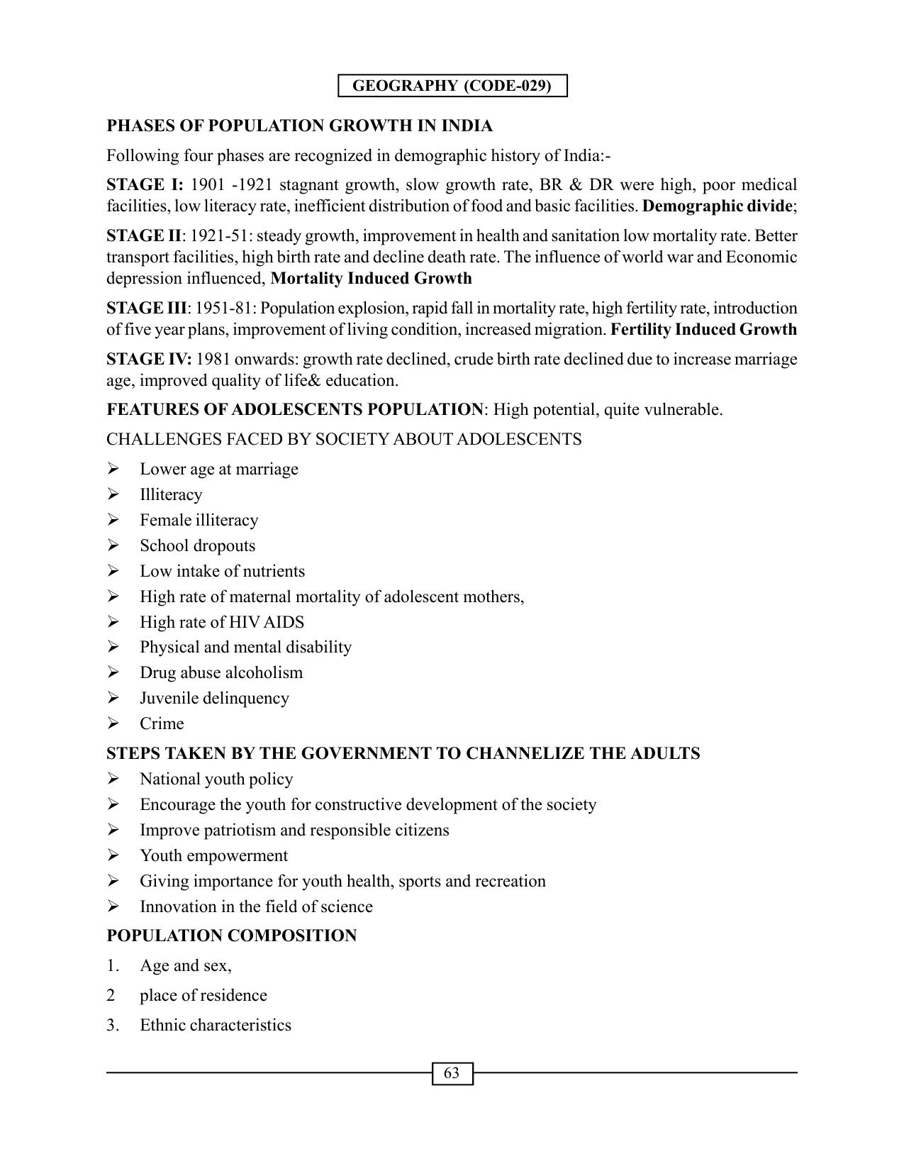 CBSE Worksheets for Class 12 Geography India People and Economy - Page 2
