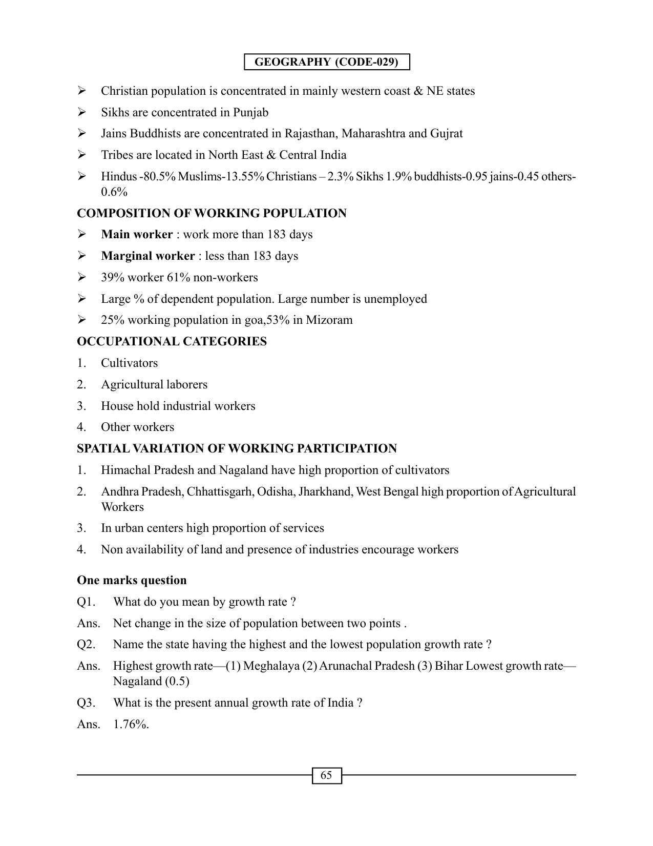 CBSE Worksheets for Class 12 Geography India People and Economy - Page 4