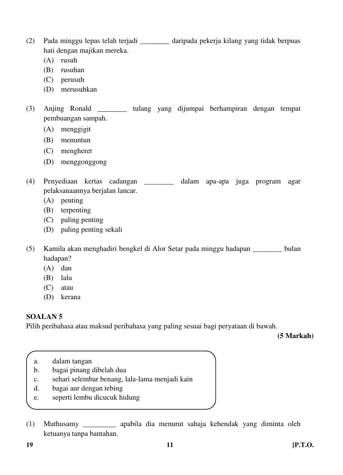 CBSE Class 10 19 (Bahasa Melayu) 2018 Question Paper - Page 11