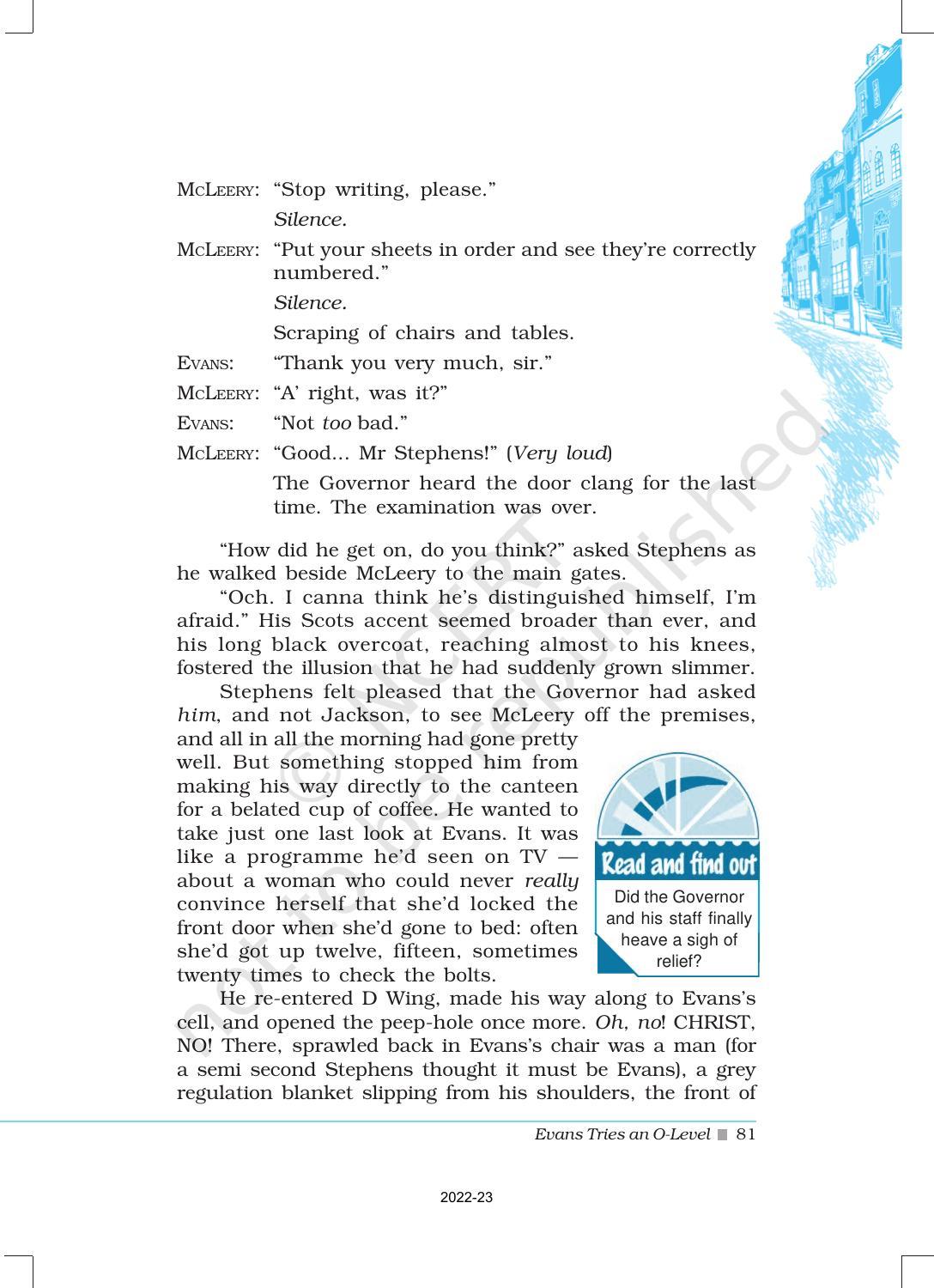 NCERT Book for Class 12 English Chapter 7 Evans Tries an O-level - Page 12