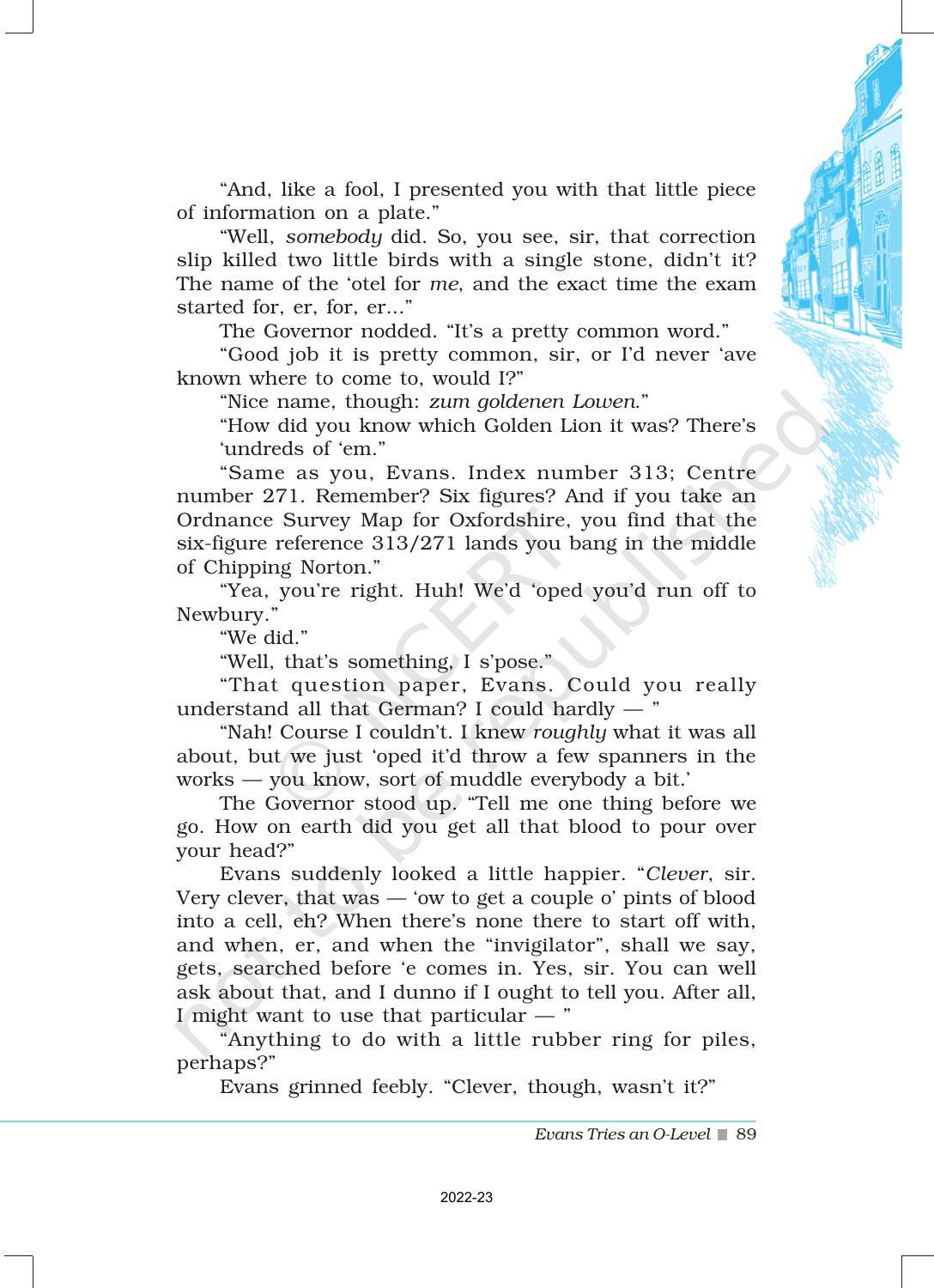NCERT Book for Class 12 English Chapter 7 Evans Tries an O-level - Page 20
