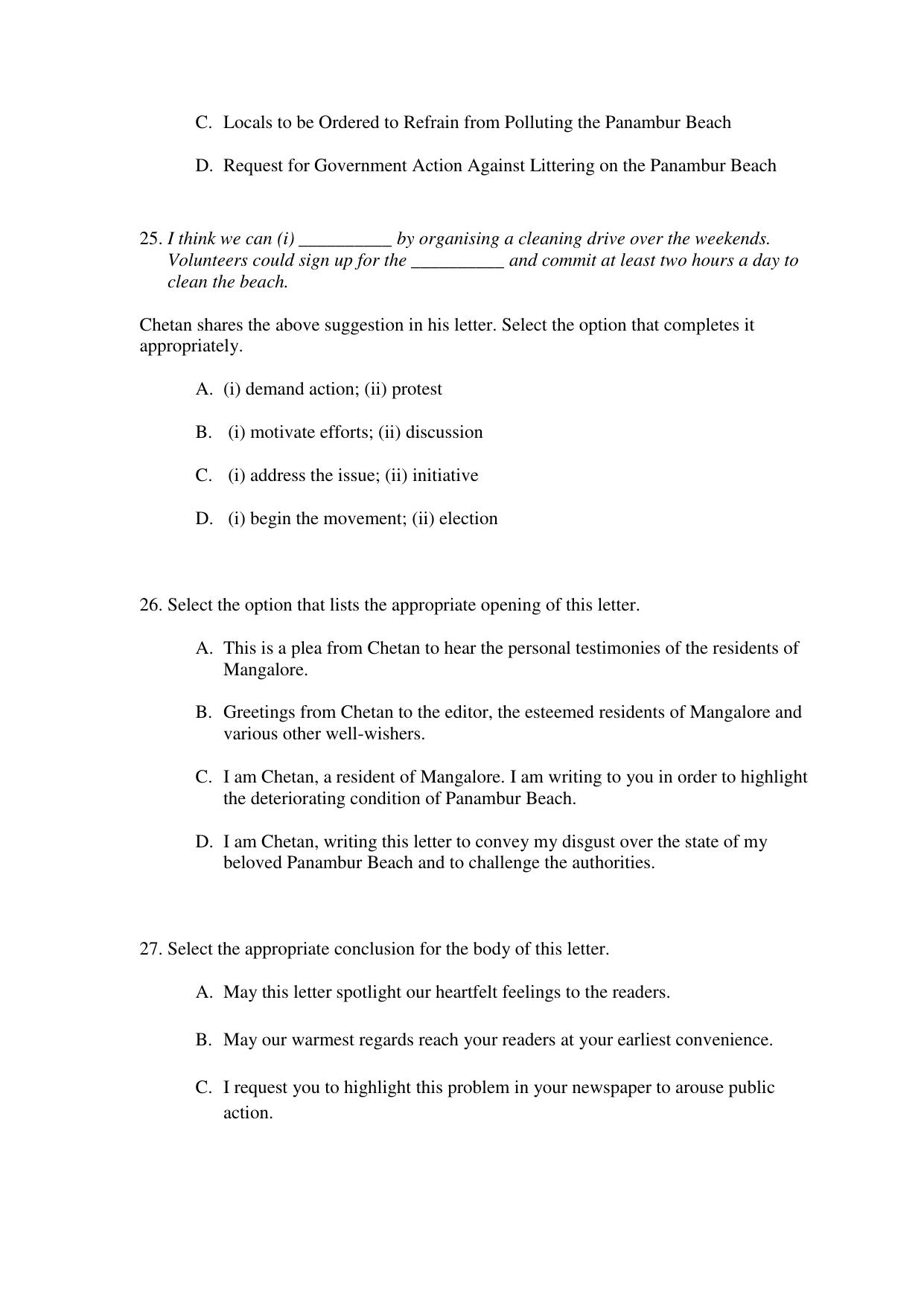CBSE Class 12 English Core Term 1 Practice Questions 2021-22 - Page 11