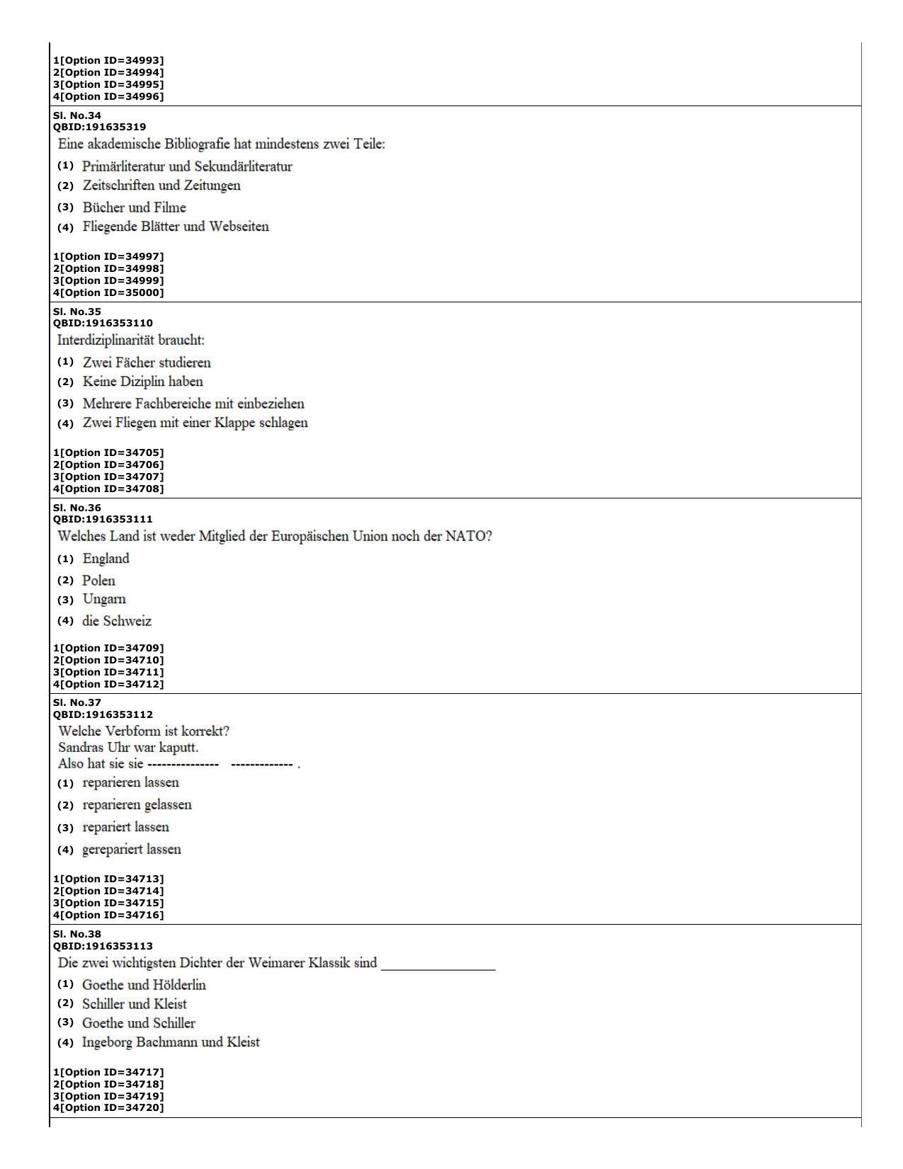 CUET (PG) 2022: PGQP-60 German (10-09-2022) Question Paper - Page 12